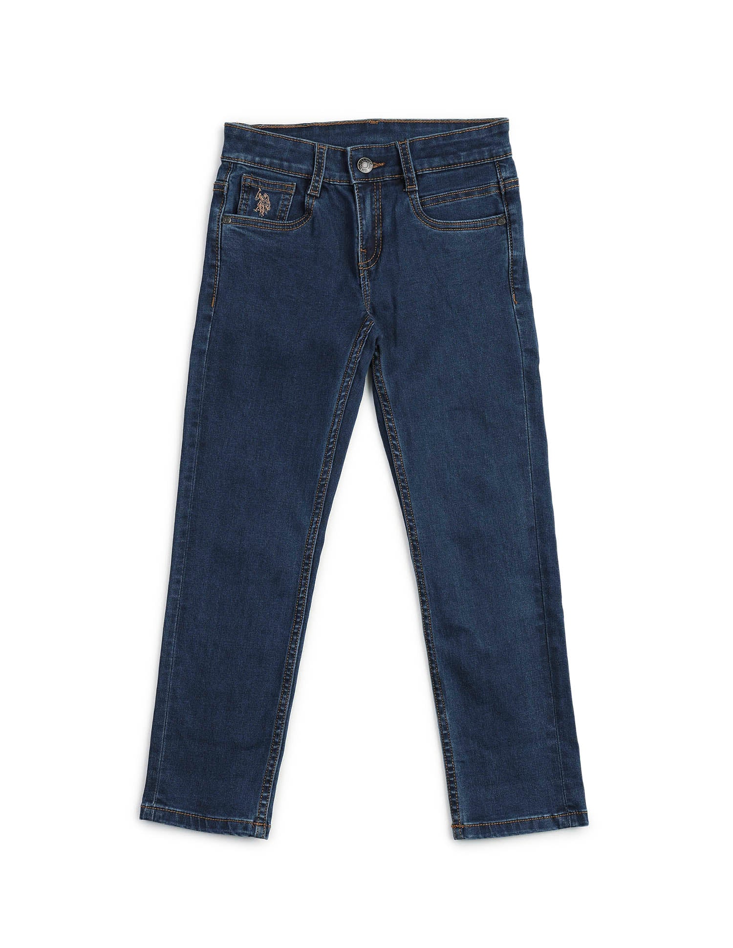 Boys Slim Fit Blue Jeans Dark Blue - U.S. POLO ASSN. | Large