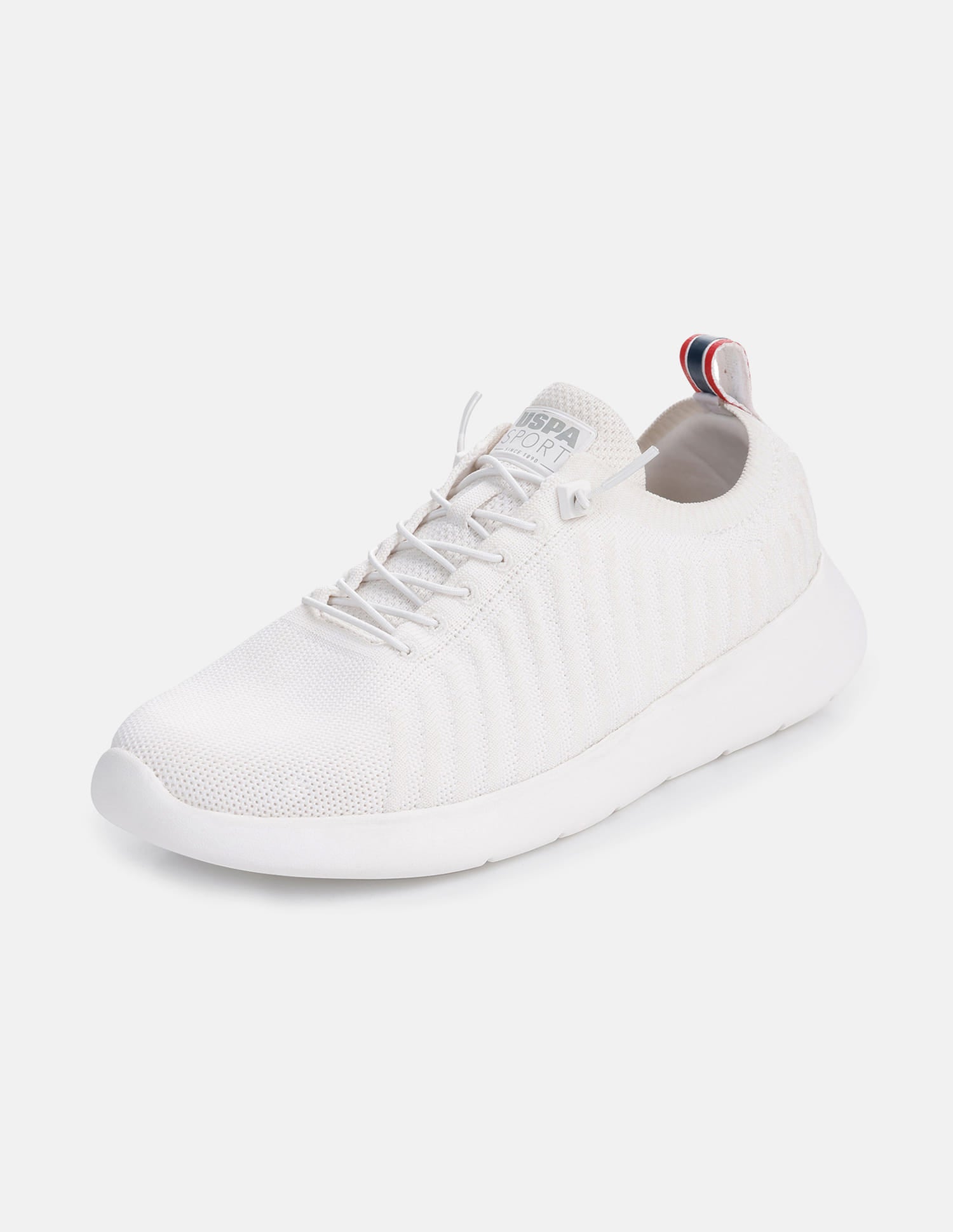 Men Solid Rocco Sports Sneakers White - U.S. Polo Assn. India | Large