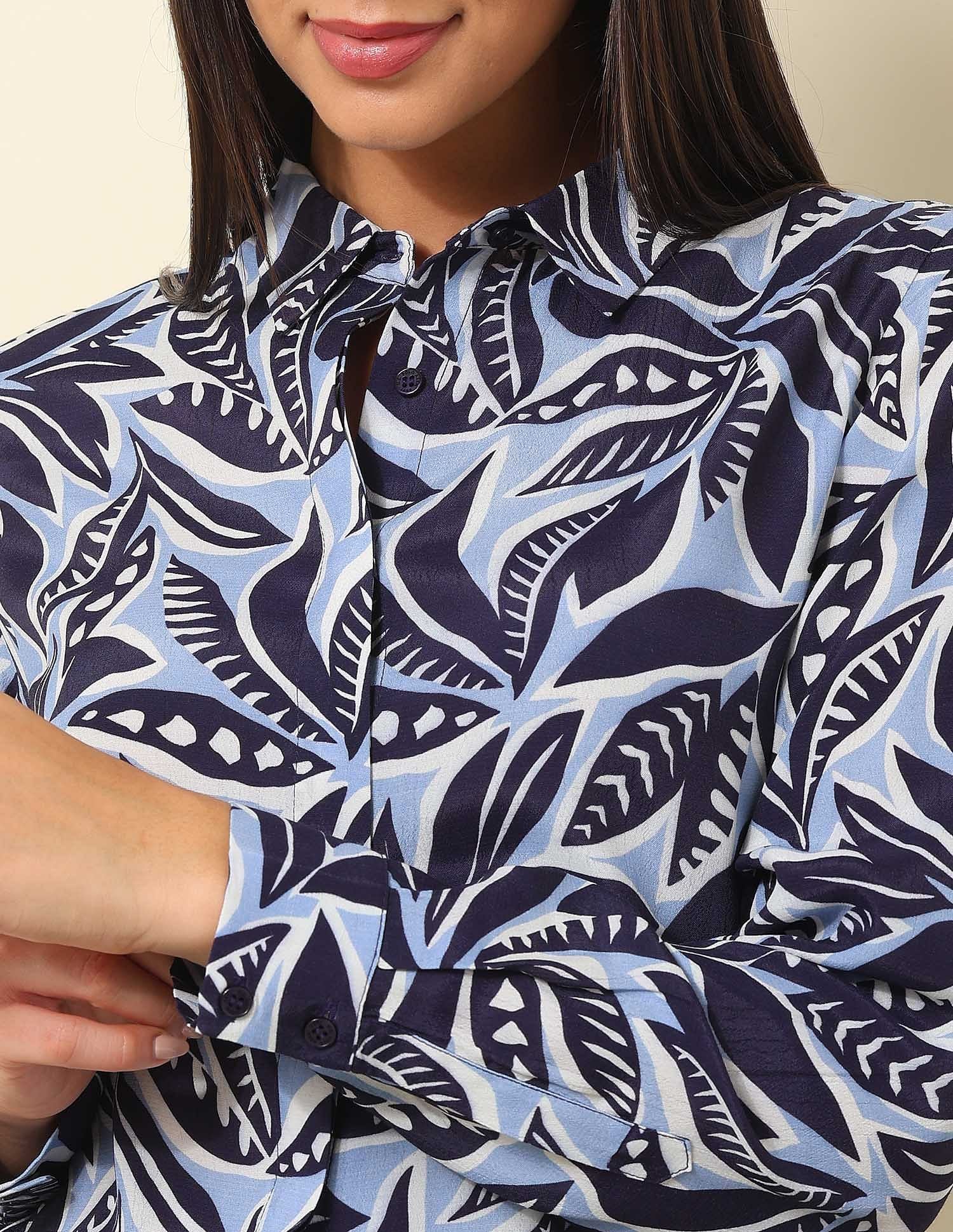Concealed Placket Floral Printed Shirt Multi - U.S. Polo Assn. India | Large