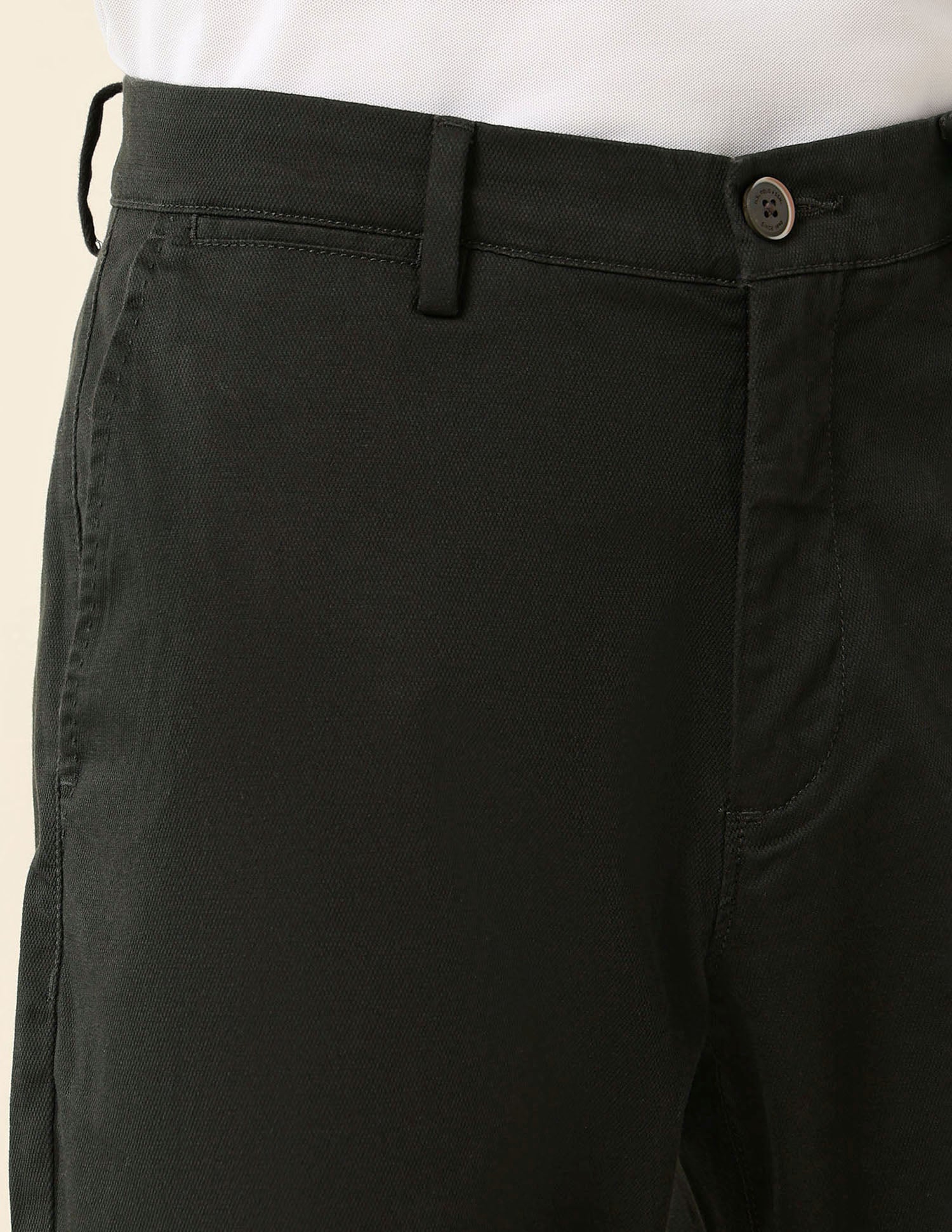 Solid Riley Straight Fit Twill Trousers Olive - U.S. POLO ASSN. | Large