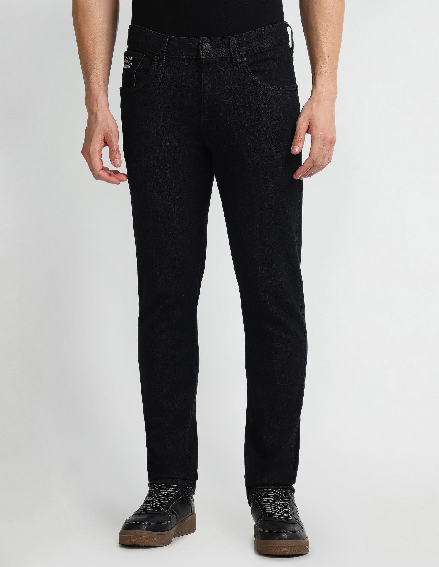 Brandon Slim Tapered Black Jeans Black - U.S. Polo Assn. India | Large