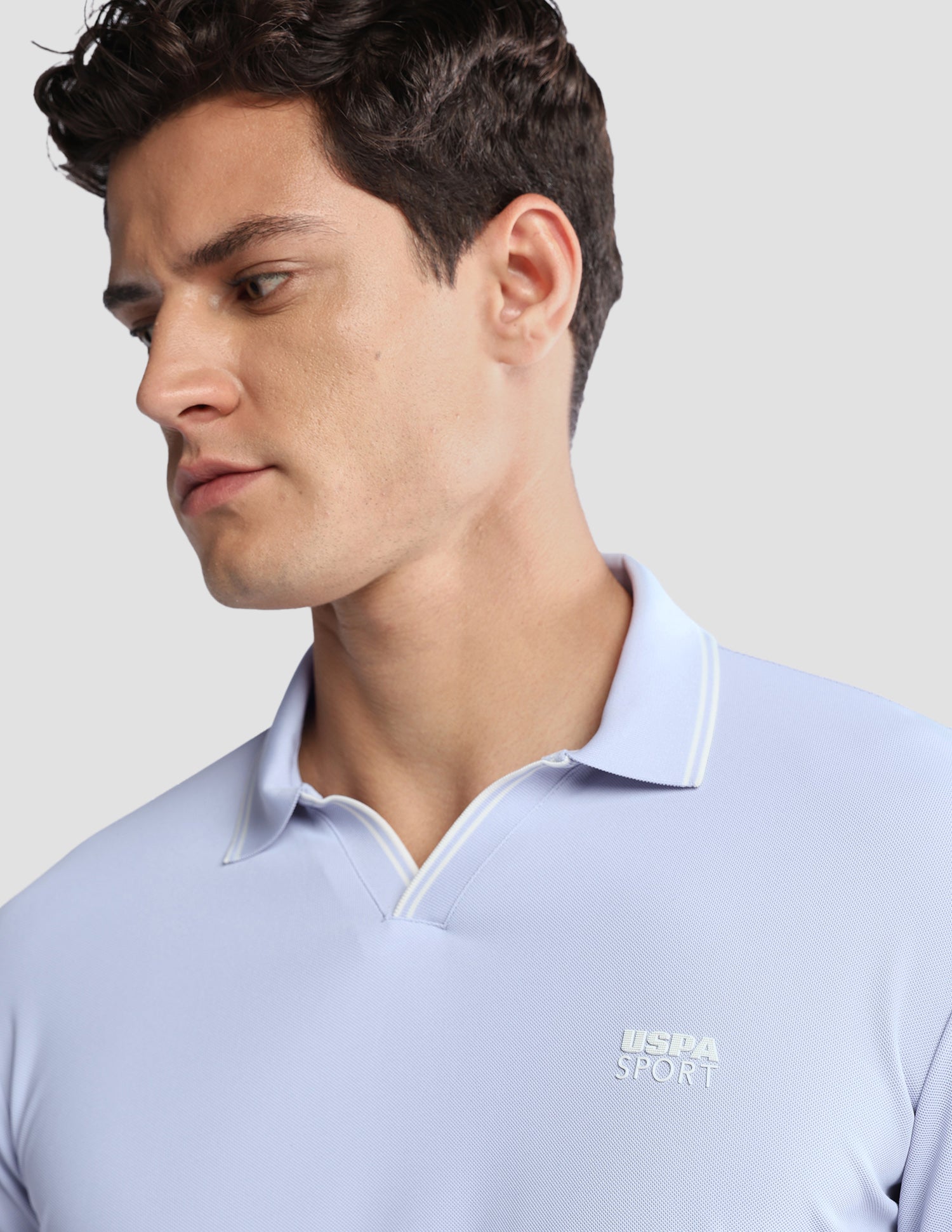 Solid Regular Fit Active Polo Shirt Purple - U.S. Polo Assn. India | Large