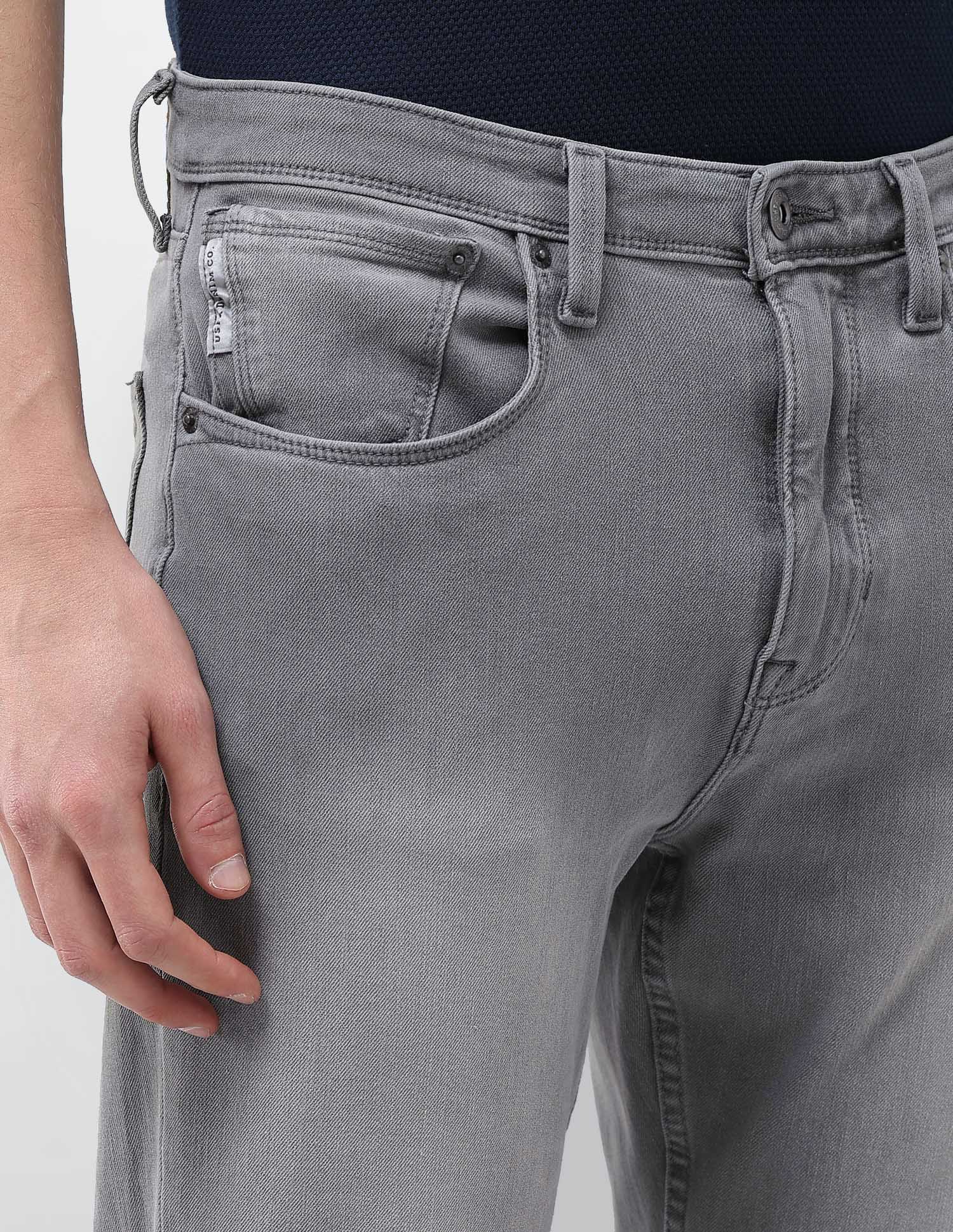 Cole Comfort Cropped Fit Grey Jeans Grey - U.S. Polo Assn. India | Large