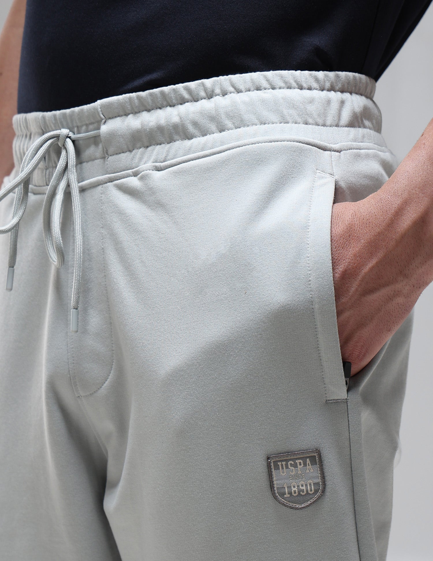 Breathable Relaxed Fit OJ010 Lounge Joggers Mirage Grey - U.S. Polo Assn. India | Large