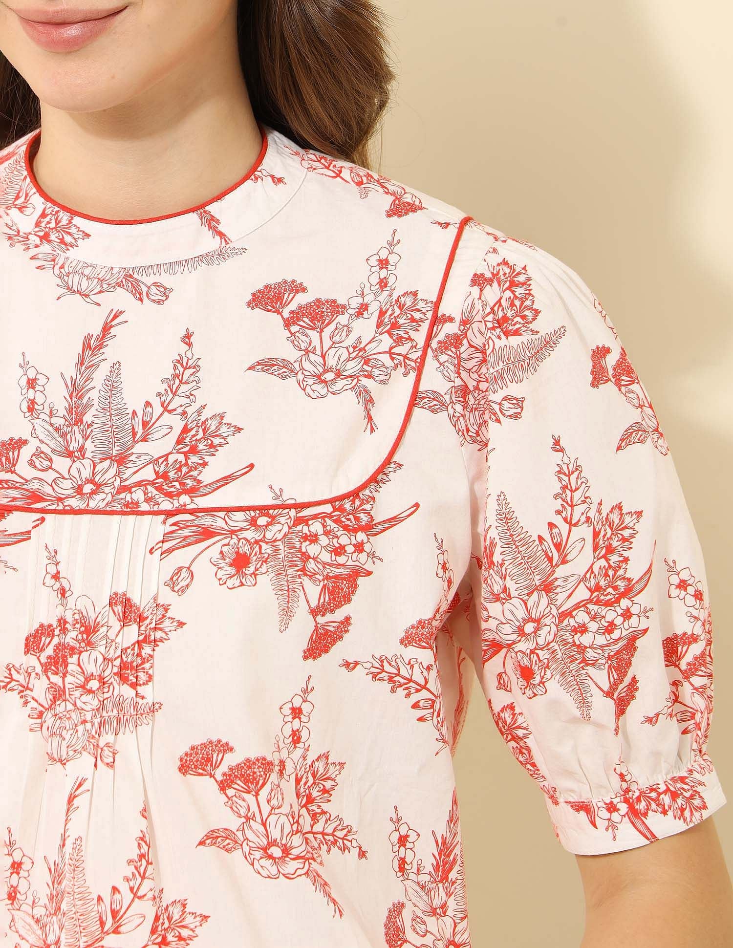 Floral Printed Top Multi-colour - U.S. Polo Assn. India | Large