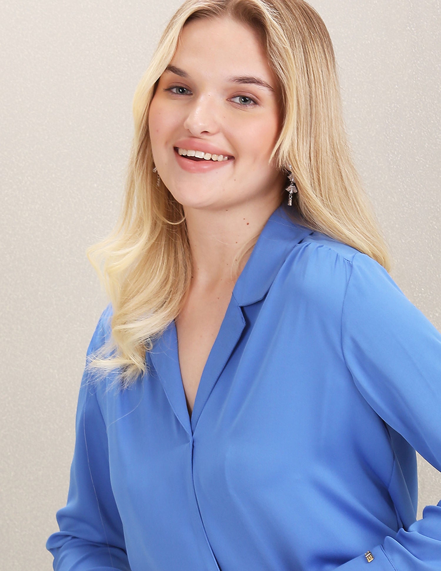 Solid Polyester Shirt Blue - U.S. POLO ASSN. | Large