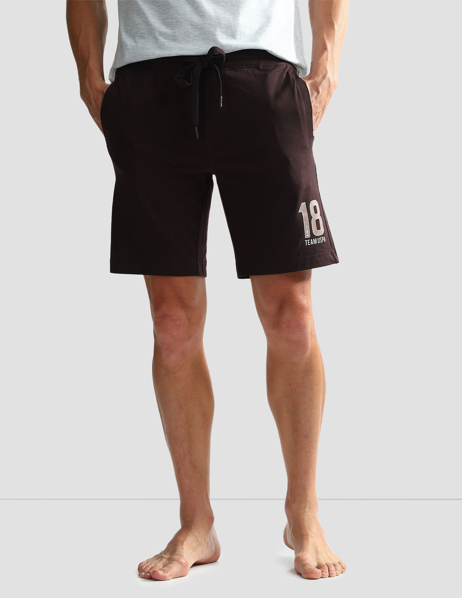 Solid Logo IYAQ Knit Shorts - Pack Of 1 Fudge - U.S. POLO ASSN. | Large