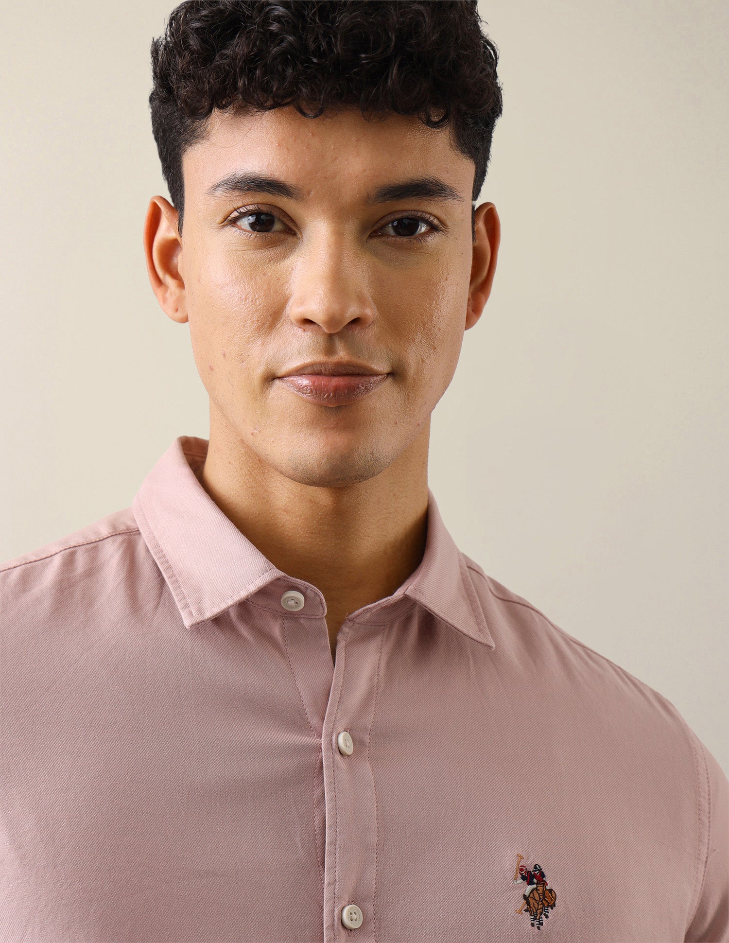 Twill Solid Shirt Pink - U.S. Polo Assn. India | Large