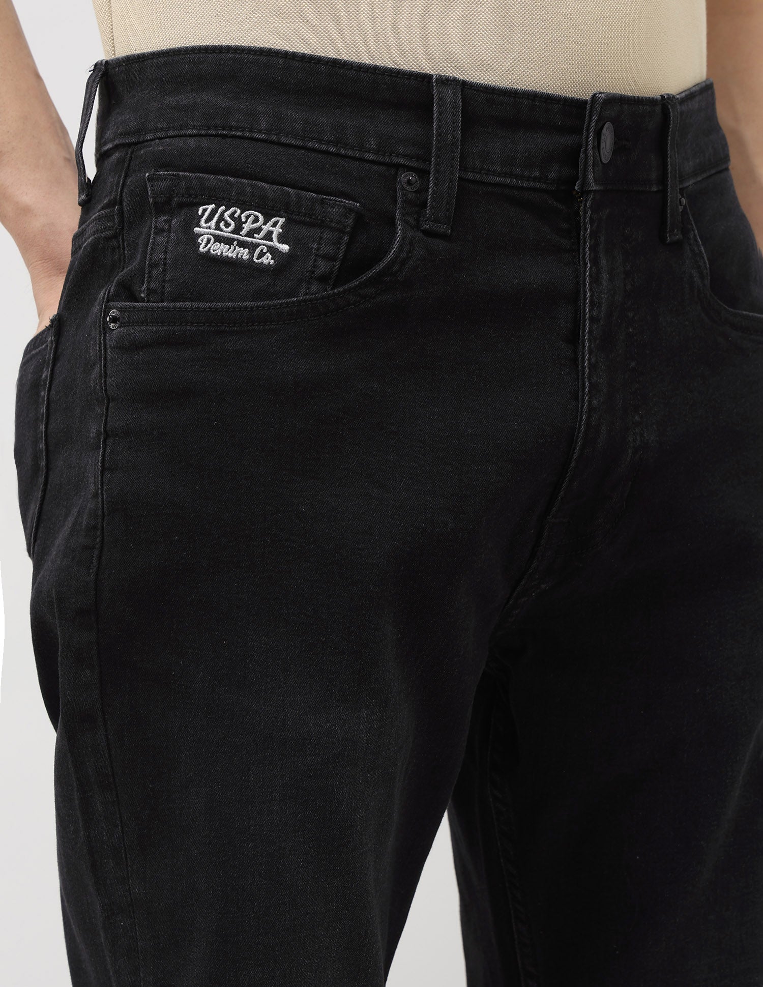 Connor Bootcut Black Jeans Black - U.S. POLO ASSN. | Large