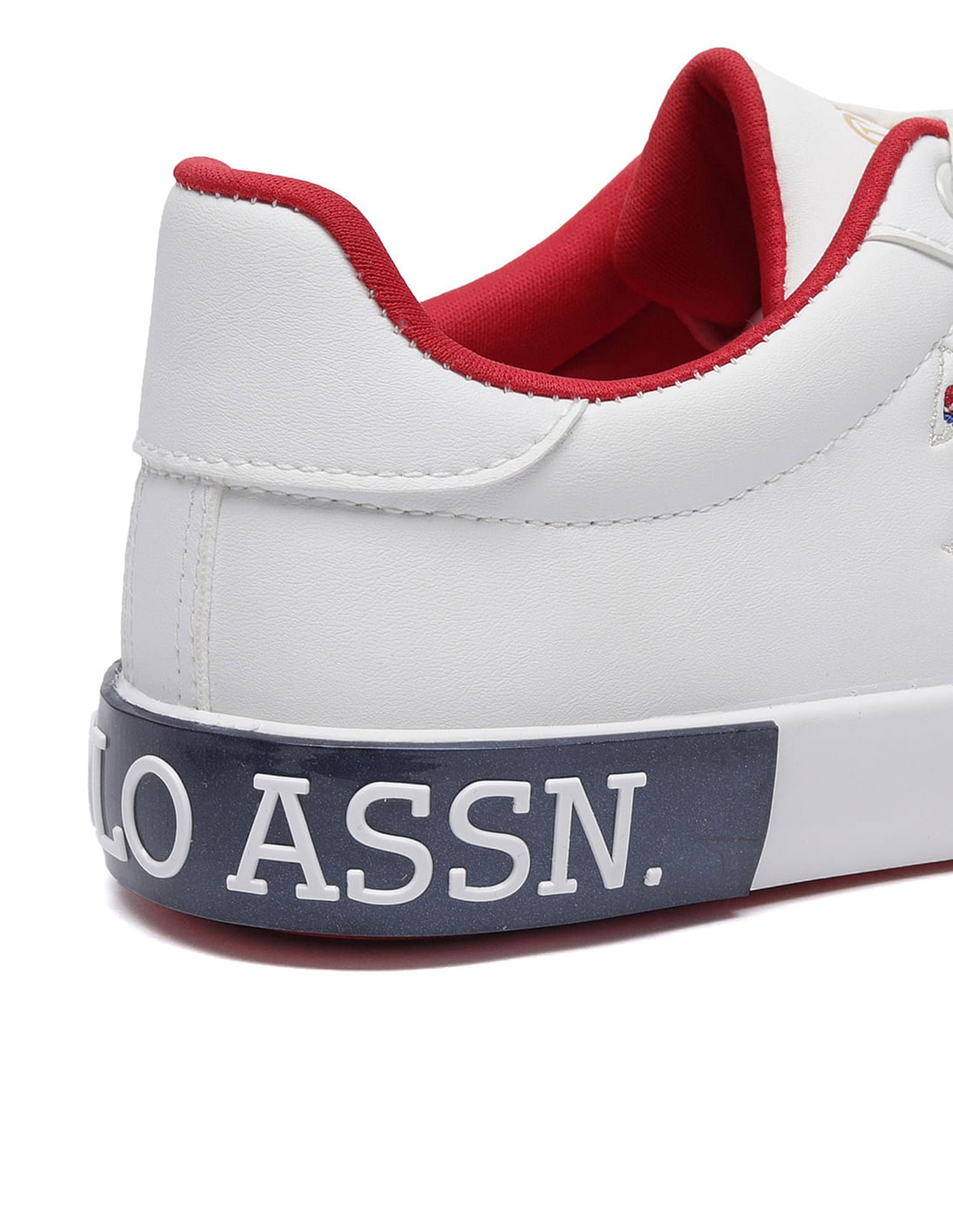 Women Round Toe Logo Aubrey 2.0 Sneakers White - U.S. Polo Assn. India | Large
