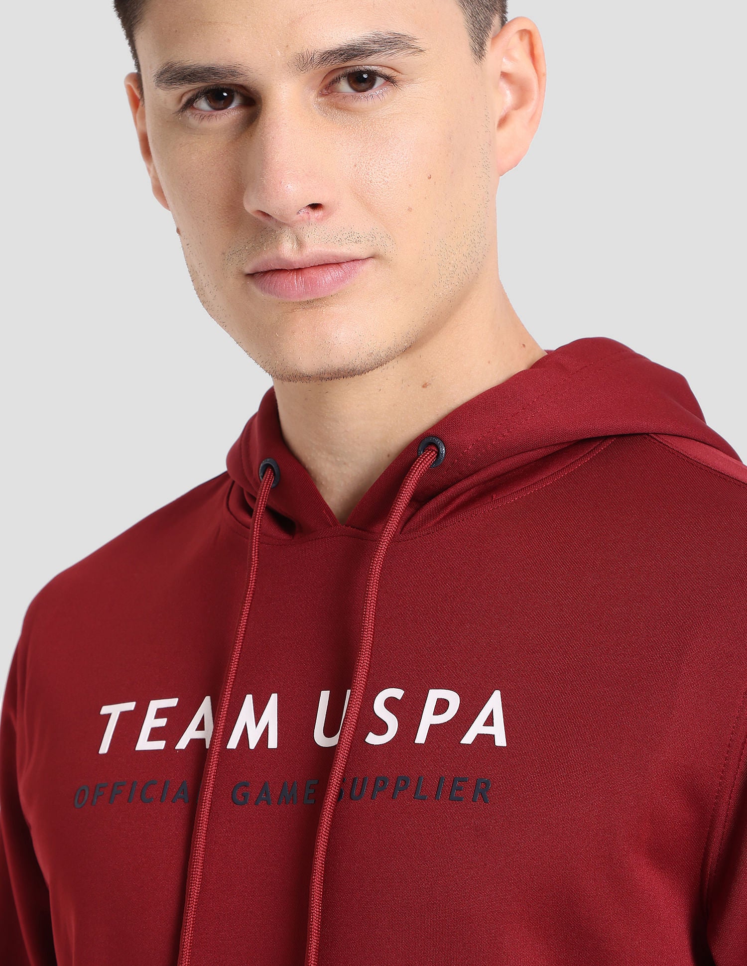Essential Training Hoodie Dark Red - U.S. POLO ASSN. | Large