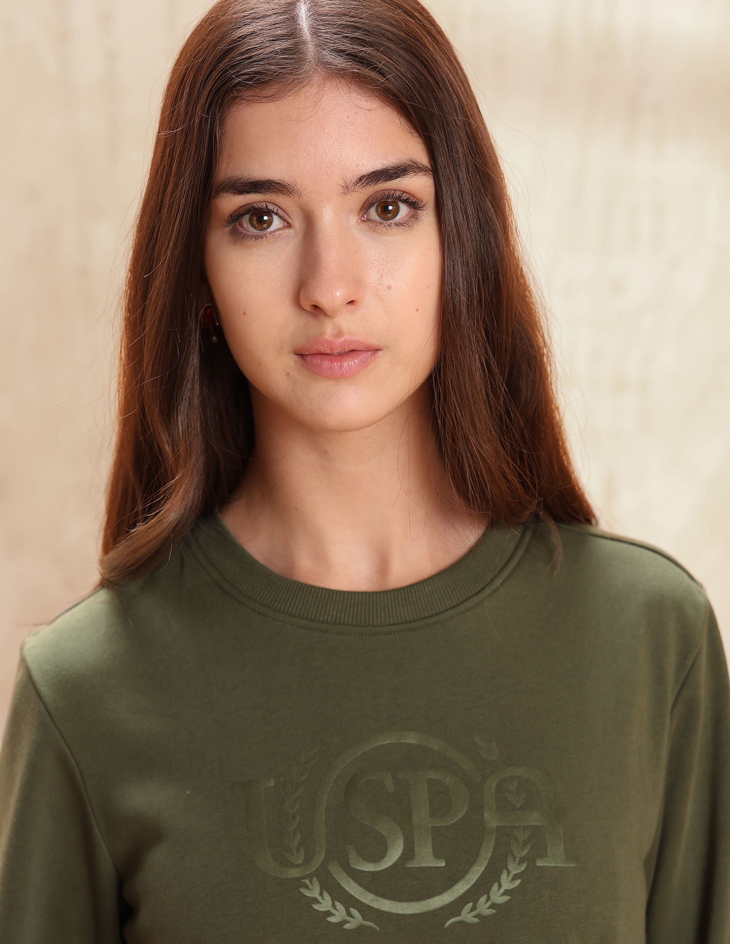 Regular Fit Brand Printed Sweatshirt Green - U.S. POLO ASSN. | Large