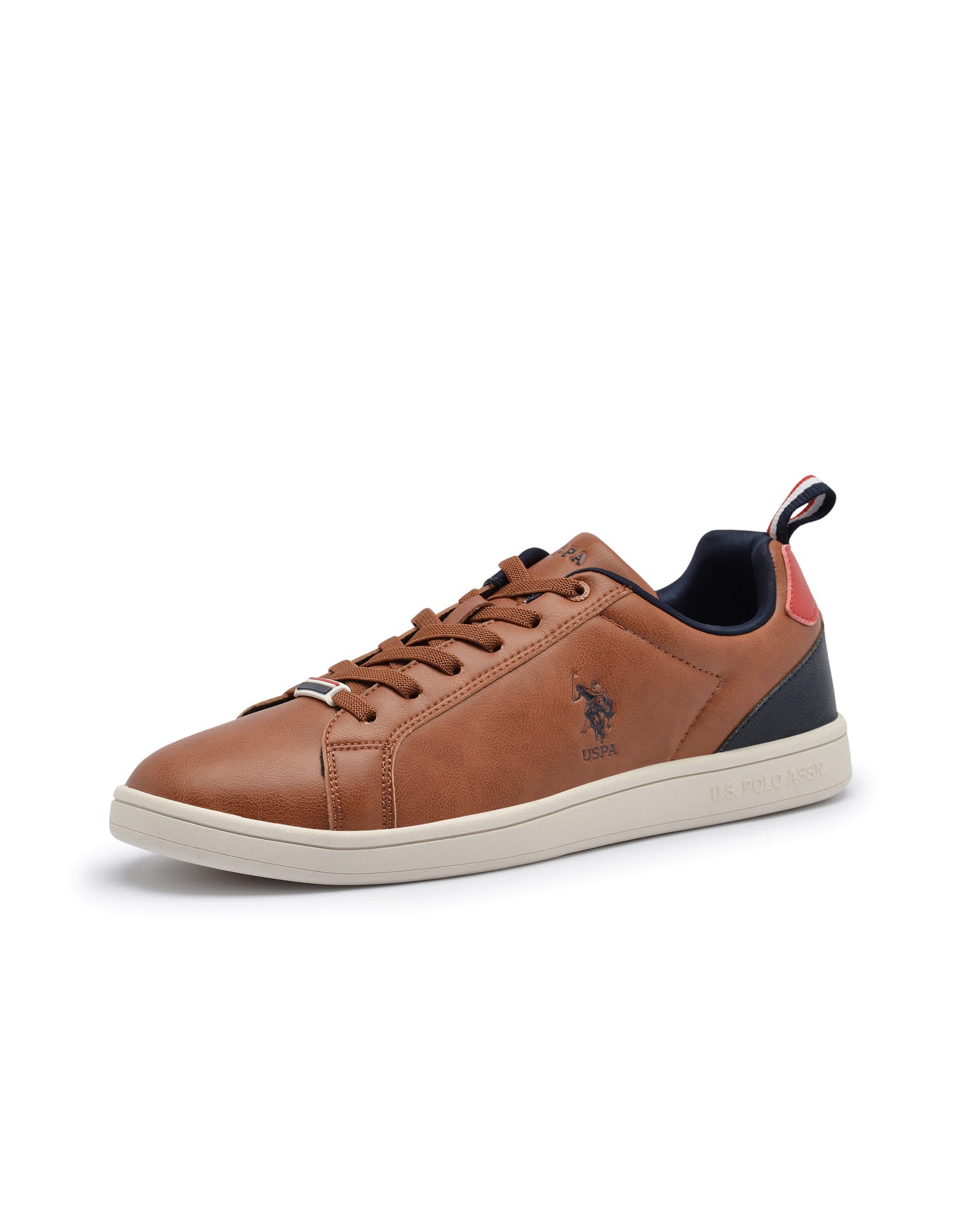 Colour Block Panelled Stefan 3.0 Sneakers Tan - U.S. Polo Assn. India | Large
