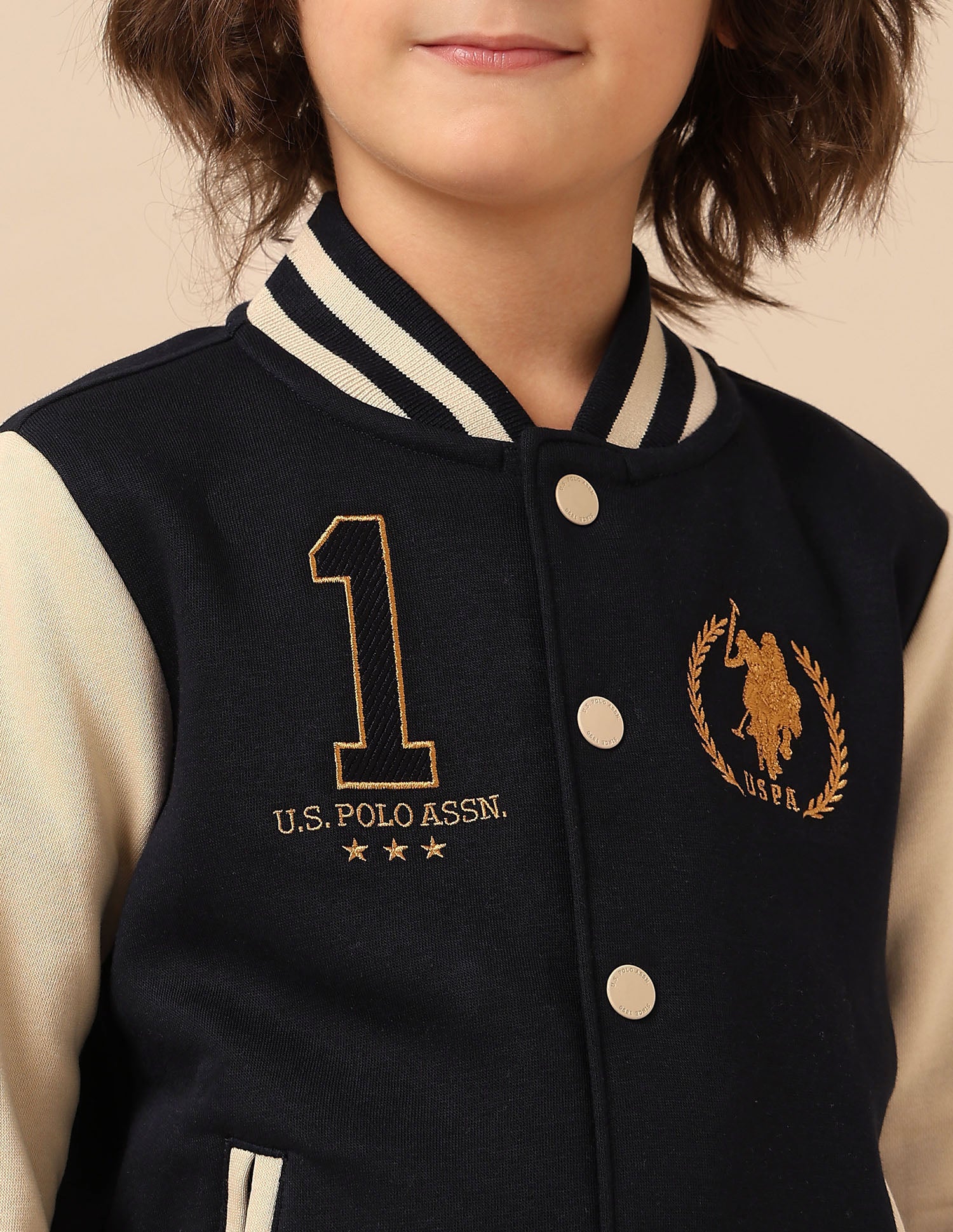 Boys Brand Embroidered Regular Fit Sweatshirt Navy - U.S. POLO ASSN. | Large