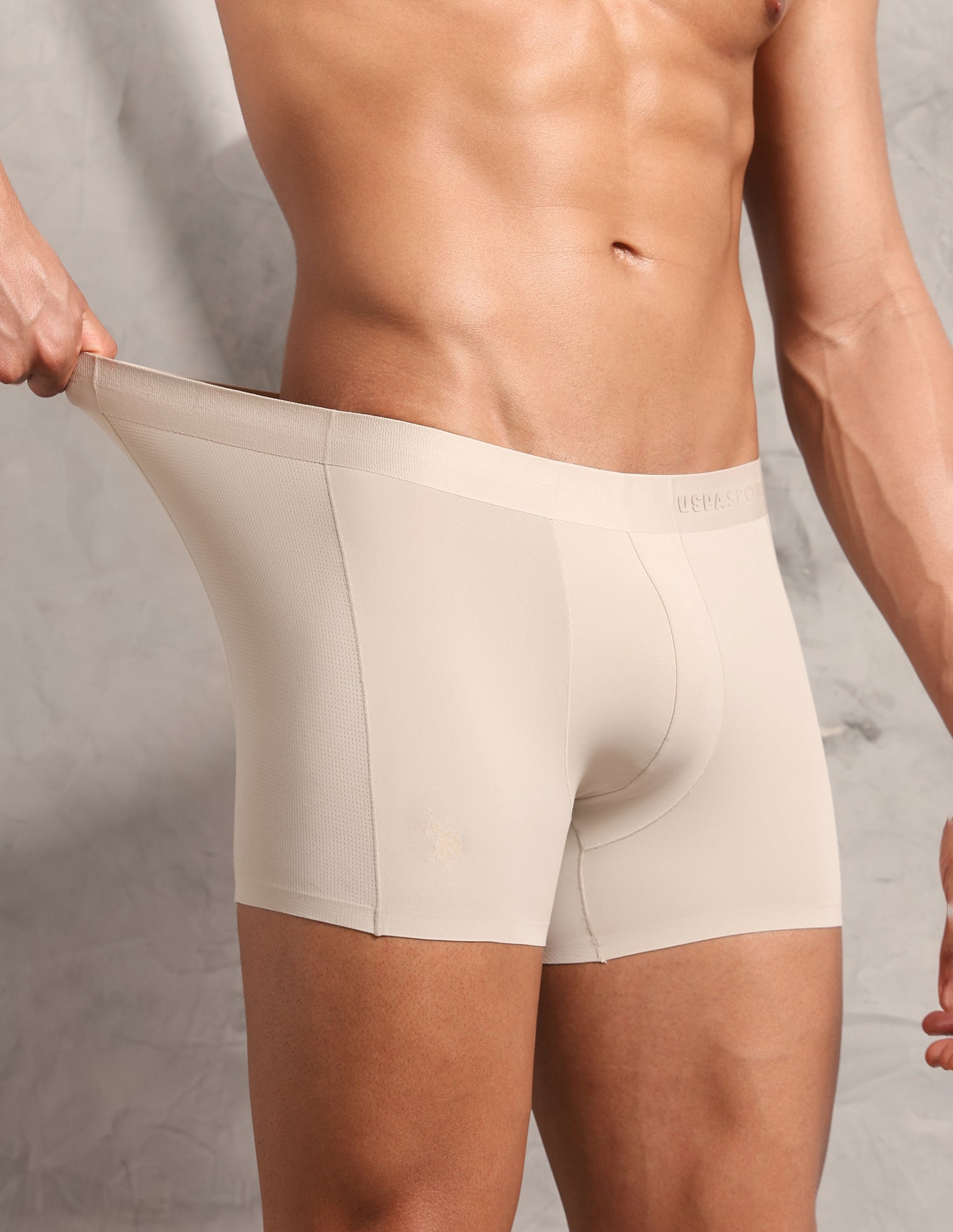 Mesh Panel Seamless RT004 Trunk Light Apricot - U.S. Polo Assn. India | Large