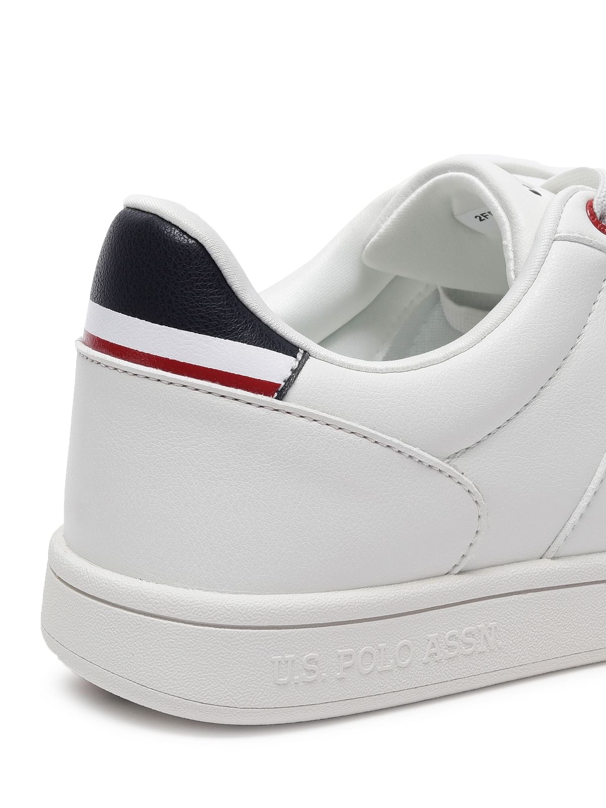 Solid Panelled Ulrin Sneakers Off White - U.S. Polo Assn. India | Large