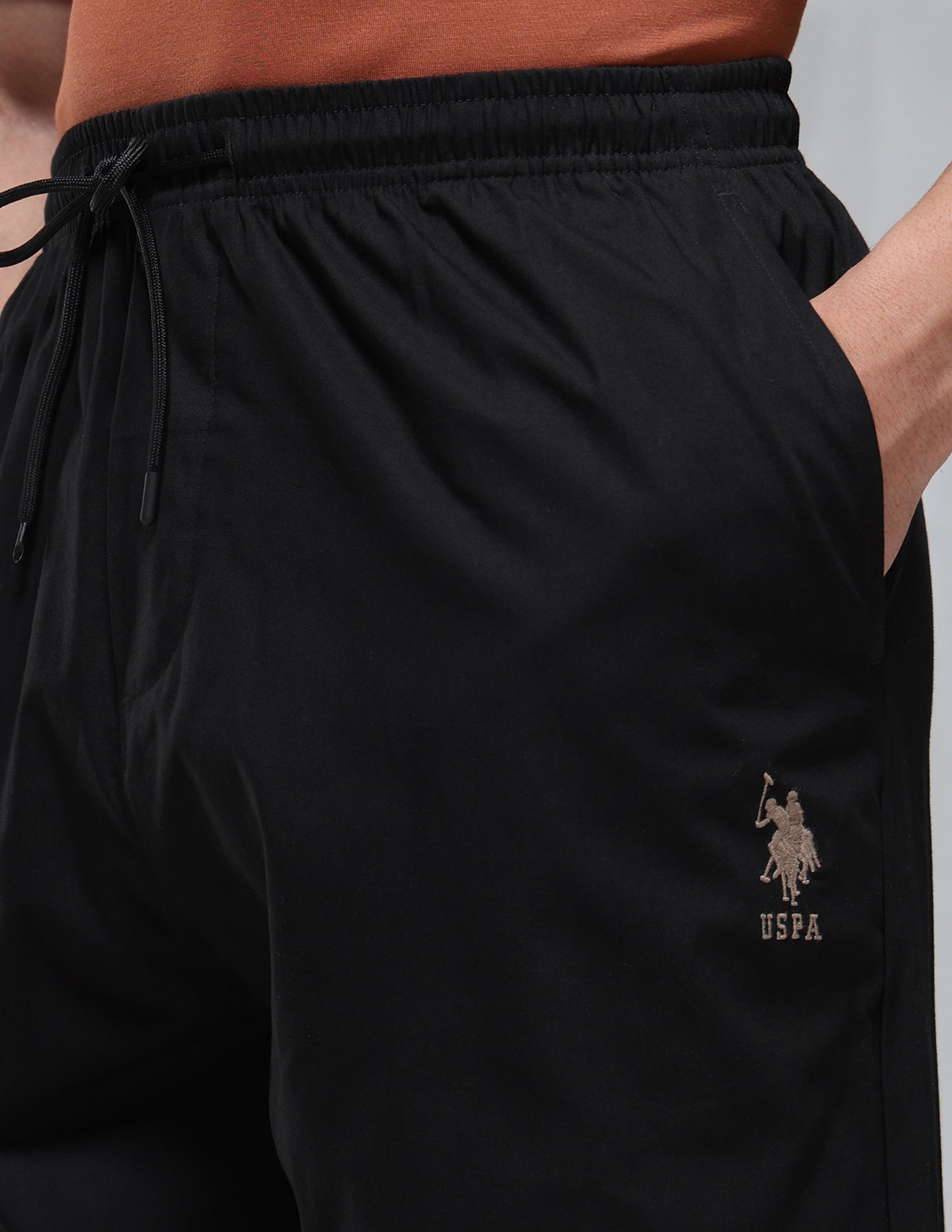 Midrise Pure Cotton OELP1 Pyjamas Black - U.S. Polo Assn. India | Large