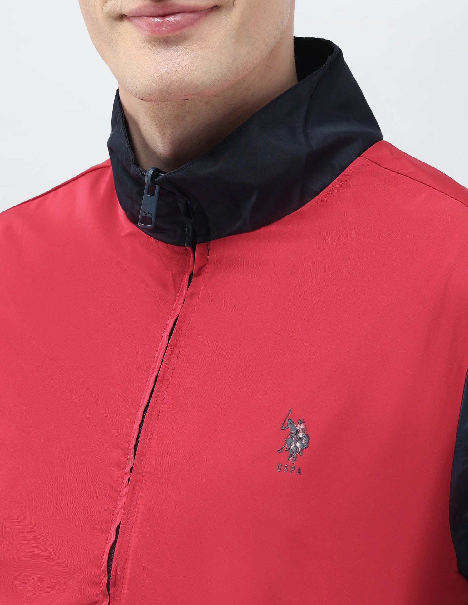 Colour Blocked Windcheater Reversible Jacket Jacket Navy - U.S. POLO ASSN. | Large