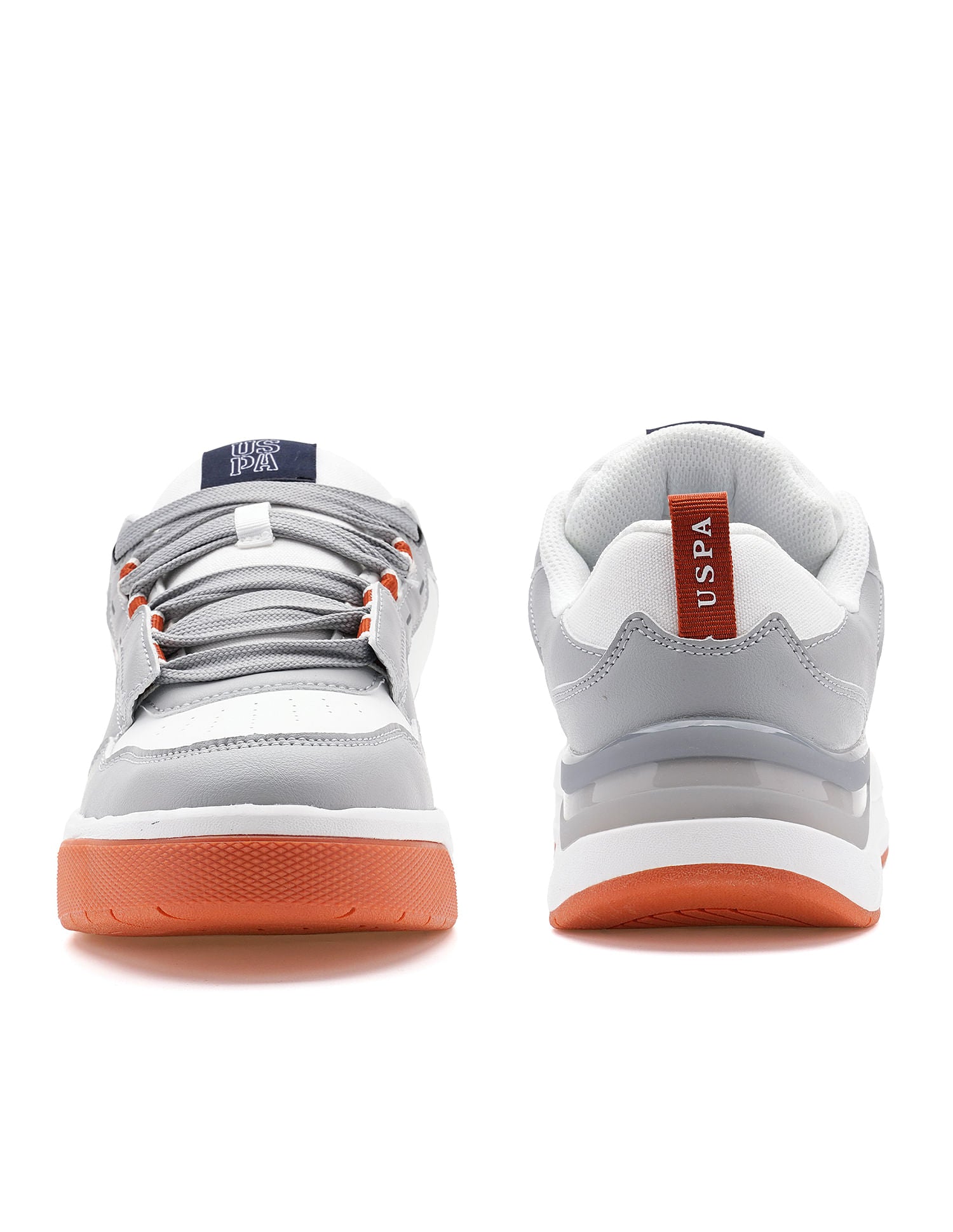 Round Toe Colourblocked Vander Sneakers Light Grey - U.S. POLO ASSN. | Large