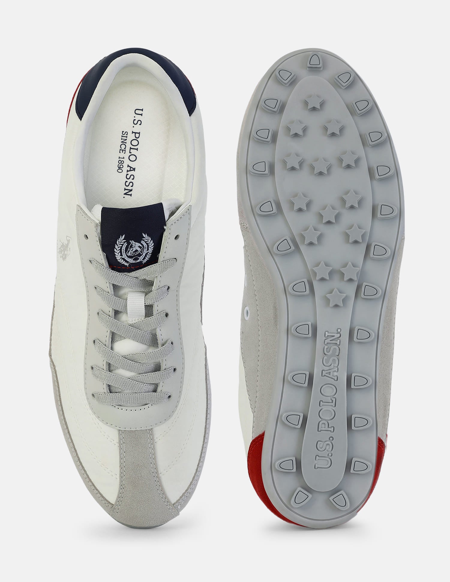 Colour Blocked Turf Pro Sneakers White - U.S. Polo Assn. India | Large