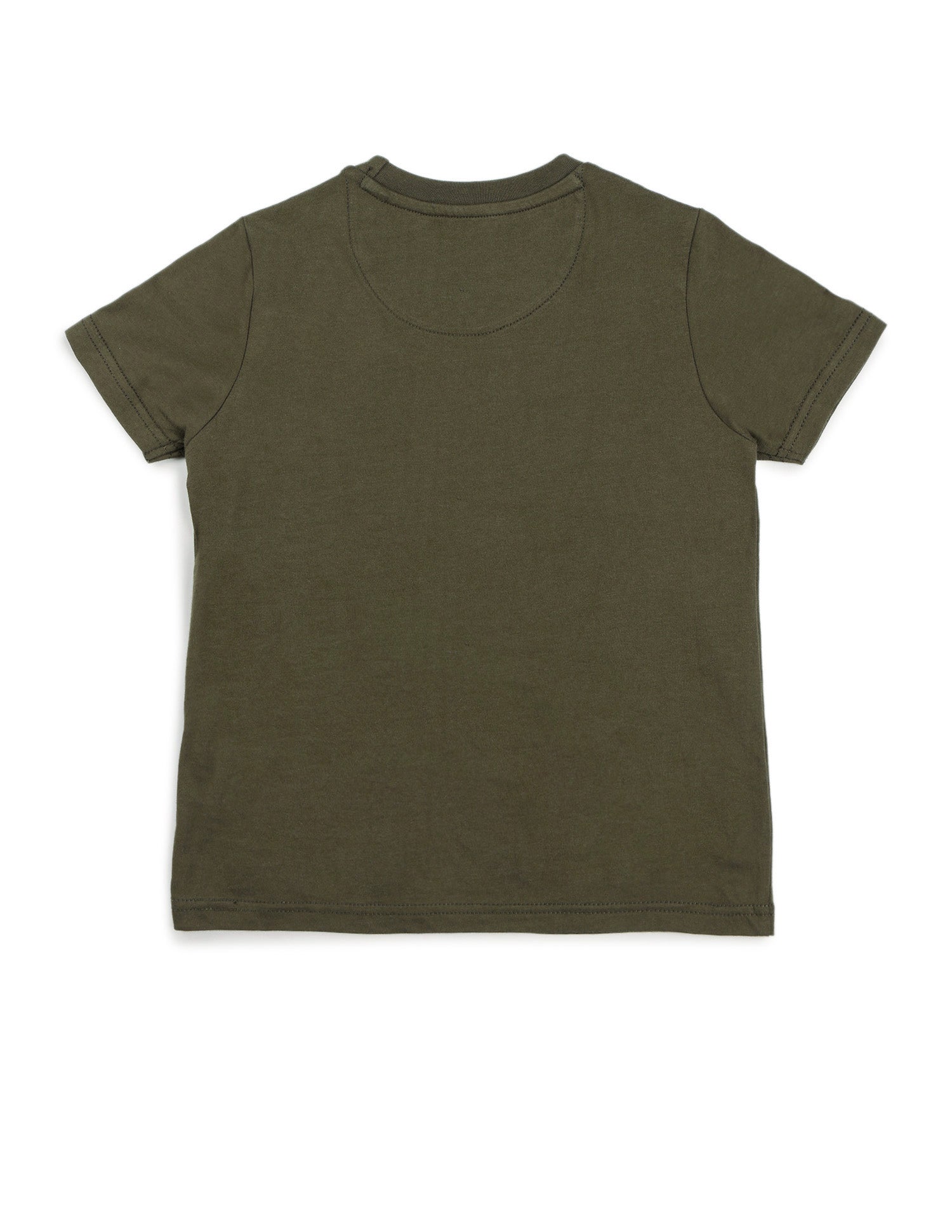 Boys Graphic Printed Regular Fit T-Shirt Olive - U.S. POLO ASSN. | Large