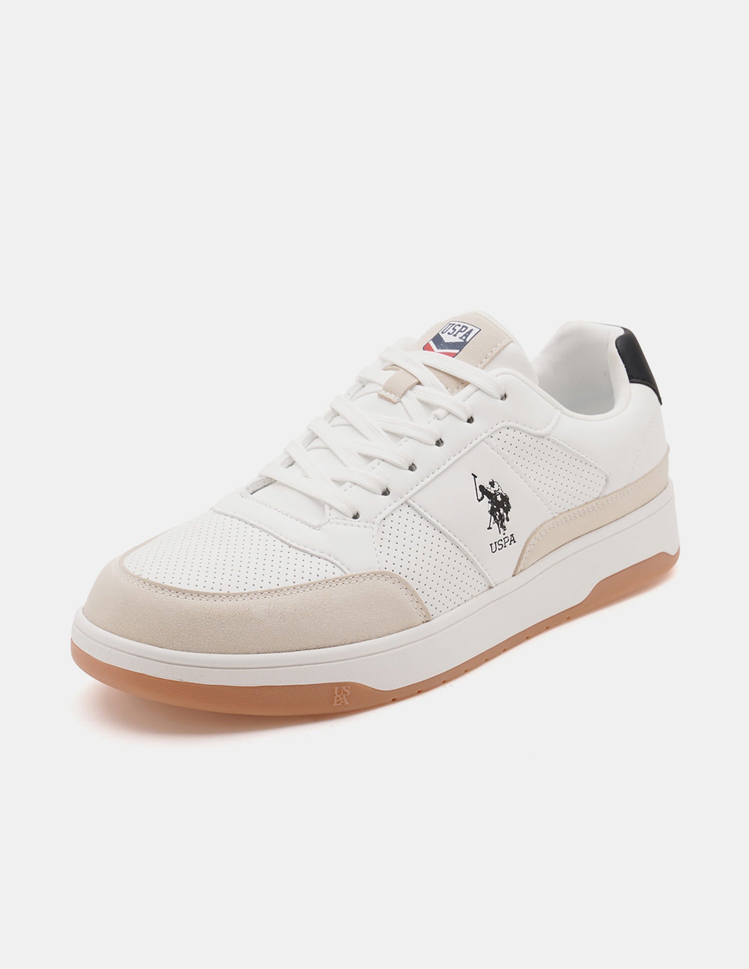 Men Simon Colour Blocked Sneakers White - U.S. Polo Assn. India | Large