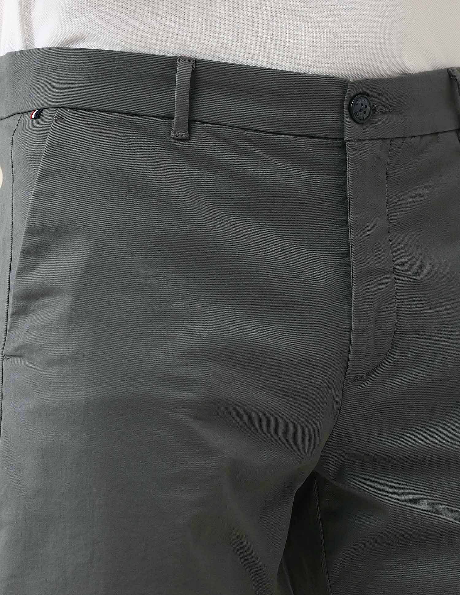 Straight Fit Solid Chinos Grey - U.S. Polo Assn. India | Large