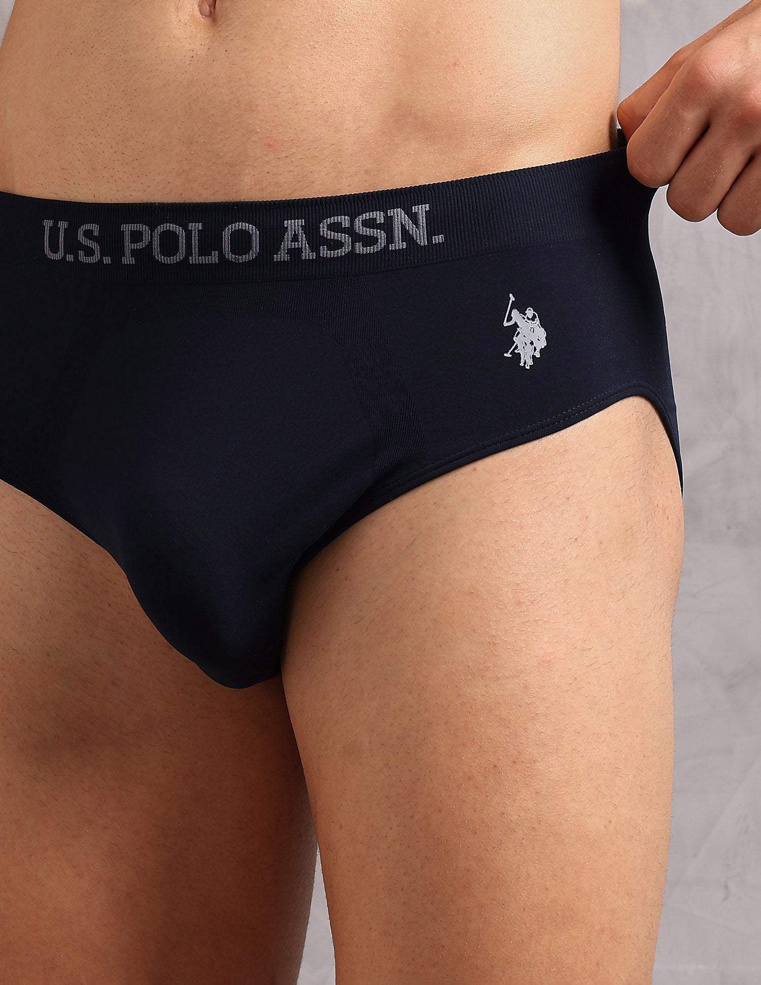 Ultra Stretch Breathable AB003 Briefs - Pack of 1 Navy - U.S. Polo Assn. India | Large