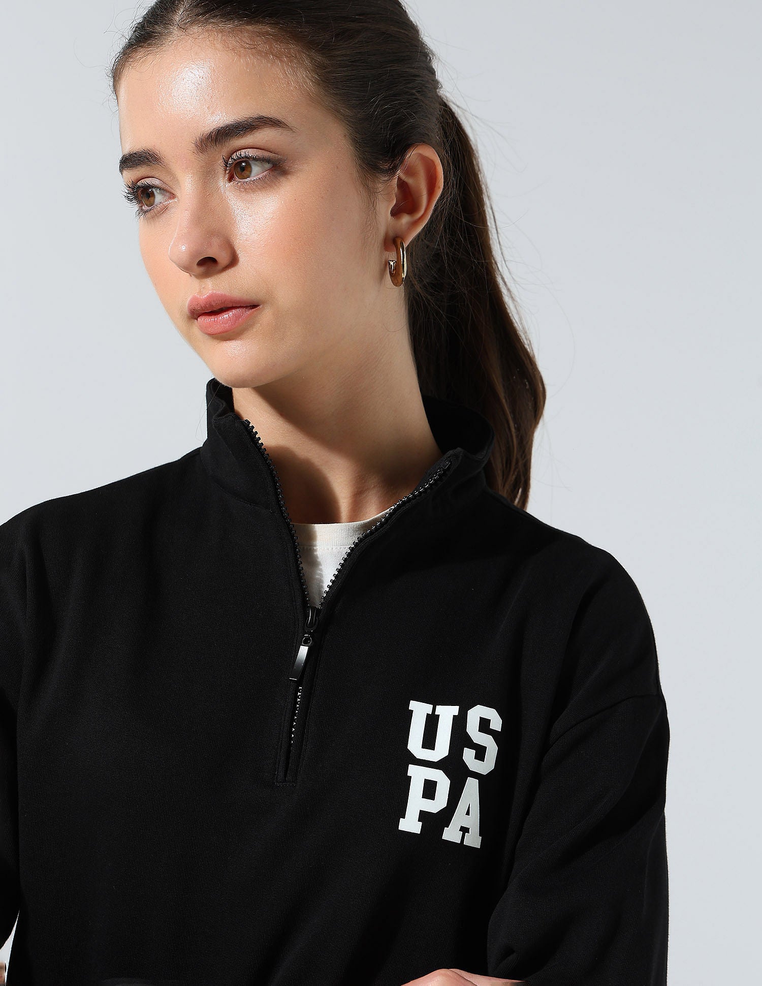 トップス Ludas Half Zip Art Sweatshirt / M size Ludas Half Zip Art Sweatshirt トップス Ludas Half Zip Art