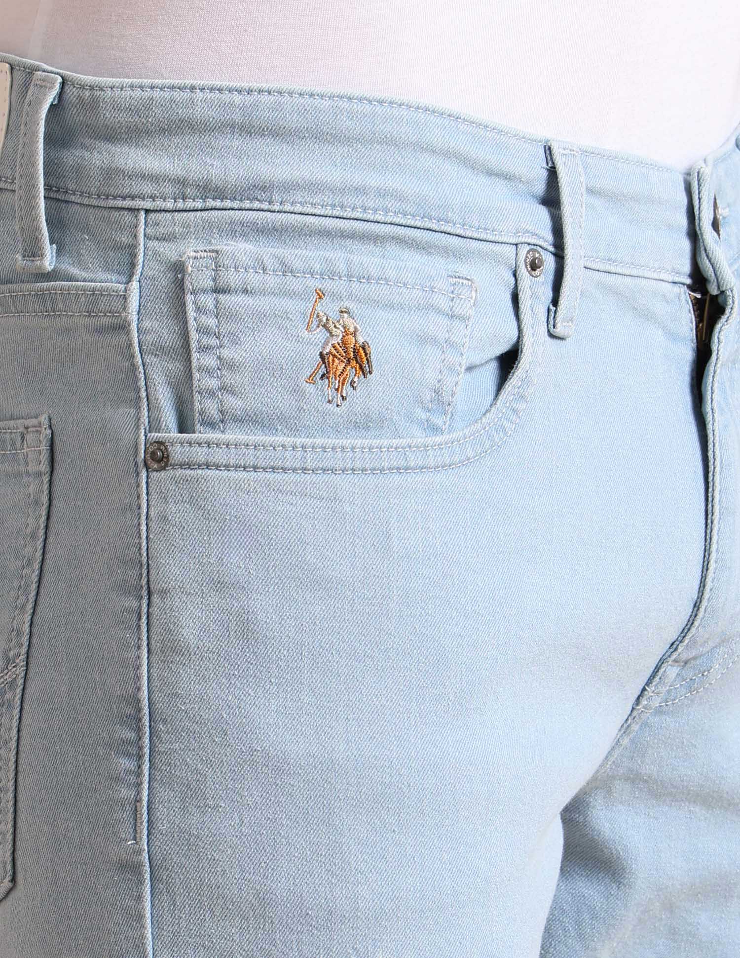 Brandon Slim Tapered Fit Blue Jeans Blue - U.S. POLO ASSN. | Large