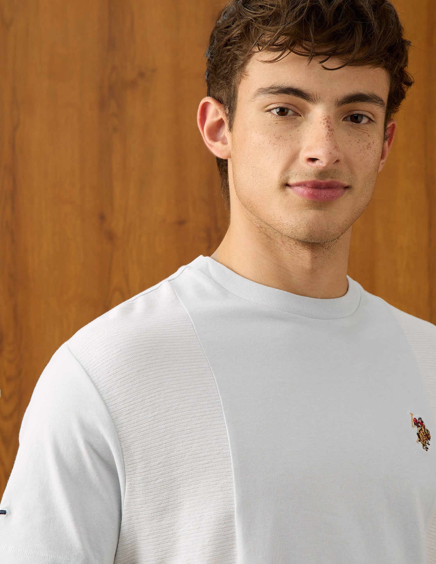 Solid Relaxed Fit T-Shirt Light Blue - U.S. Polo Assn. India | Large