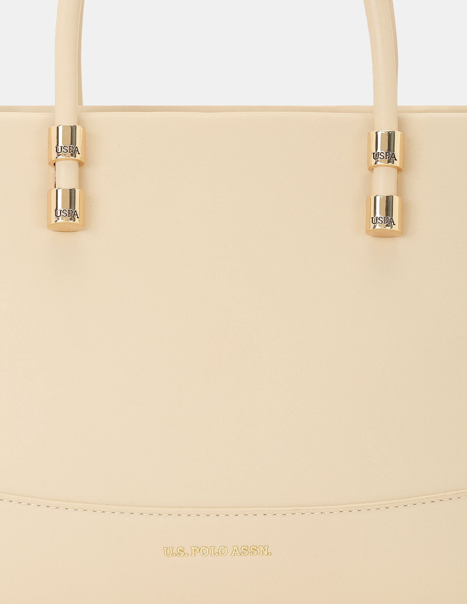 Women Bijou Convertible Satchel Sling Bag Beige - U.S. POLO ASSN. | Large