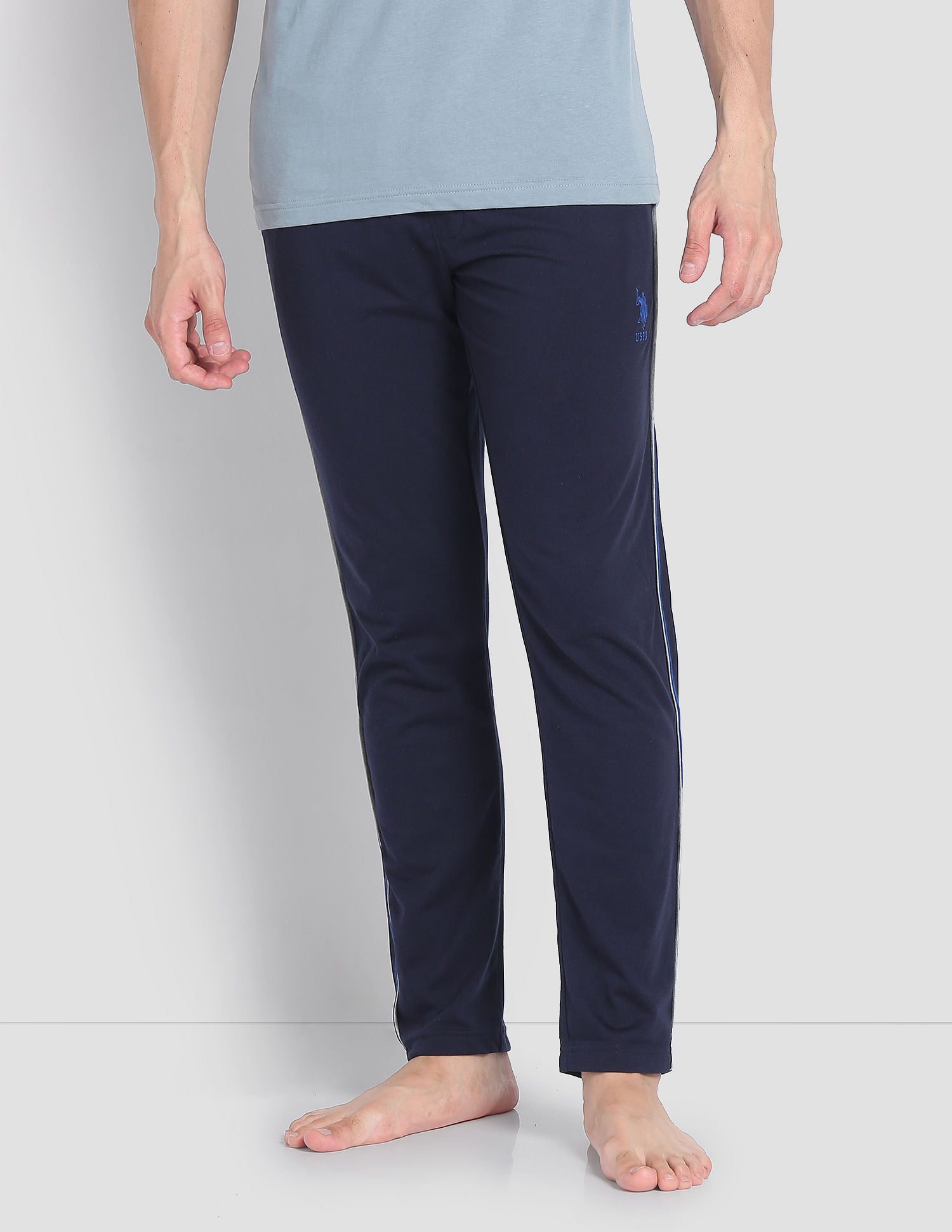 Solid LR001 Lounge Track Pants - Pack Of 1 Navy - U.S. POLO ASSN. | Large