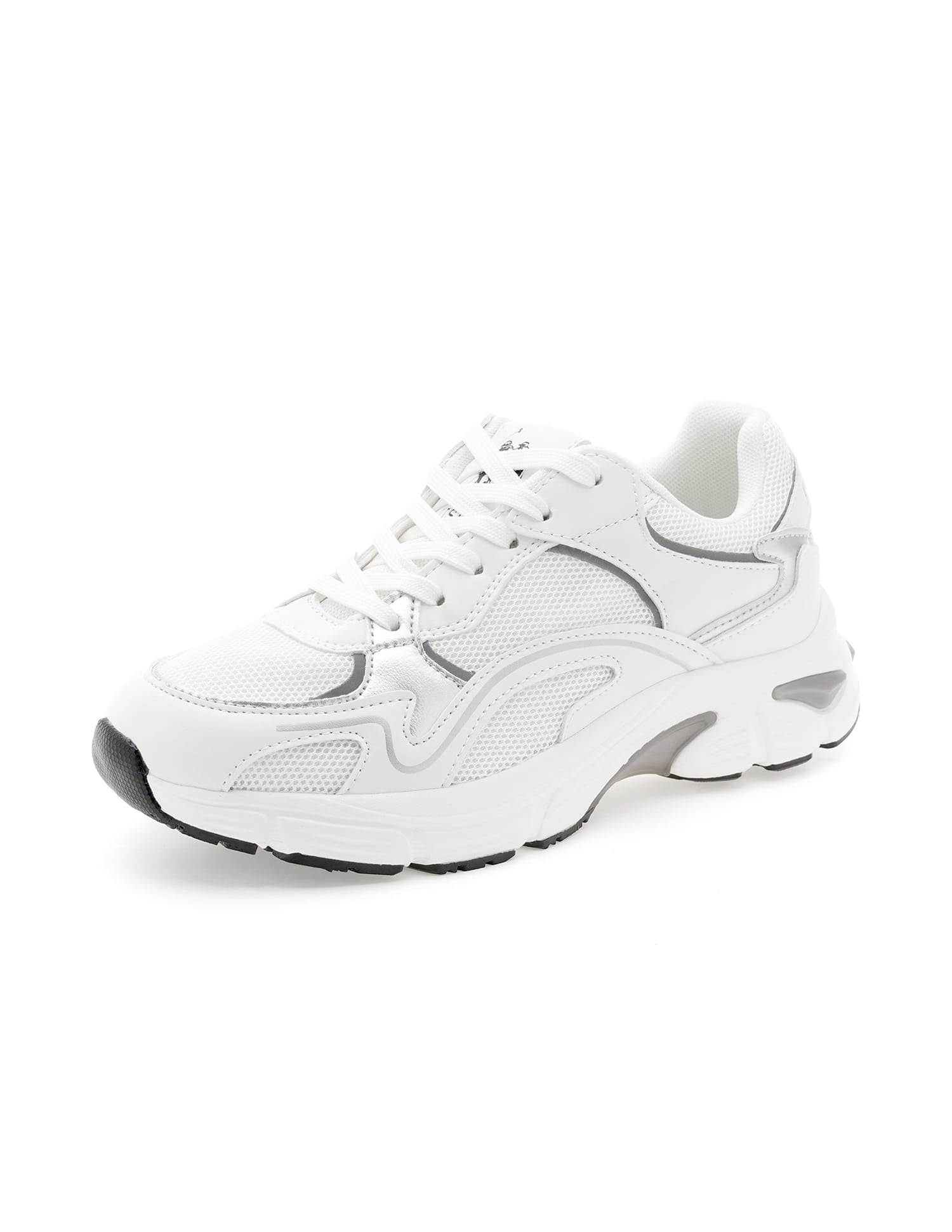 Women Metallic Logo Felicia Sneakers White - U.S. Polo Assn. India | Large