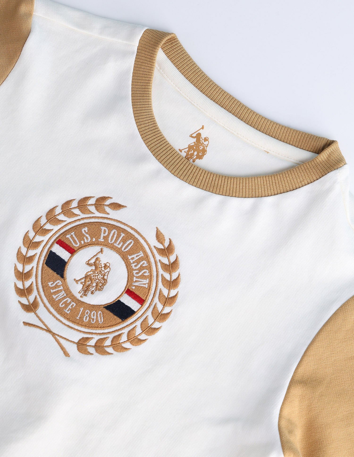 Boys Brand Print Sweatshirt White - U.S. POLO ASSN. | Large