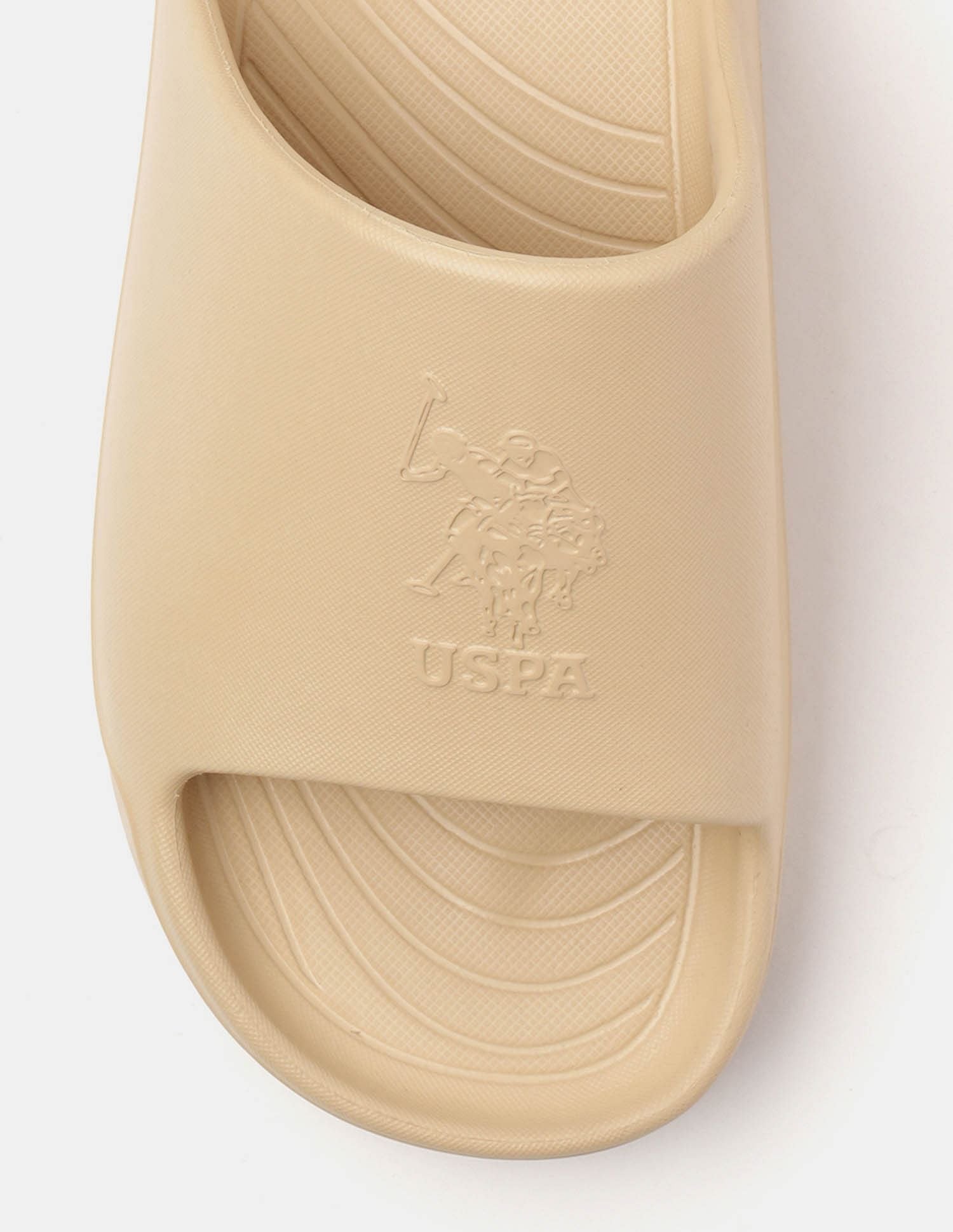Men Palmer Open Toe Slippers Beige - U.S. Polo Assn. India | Large