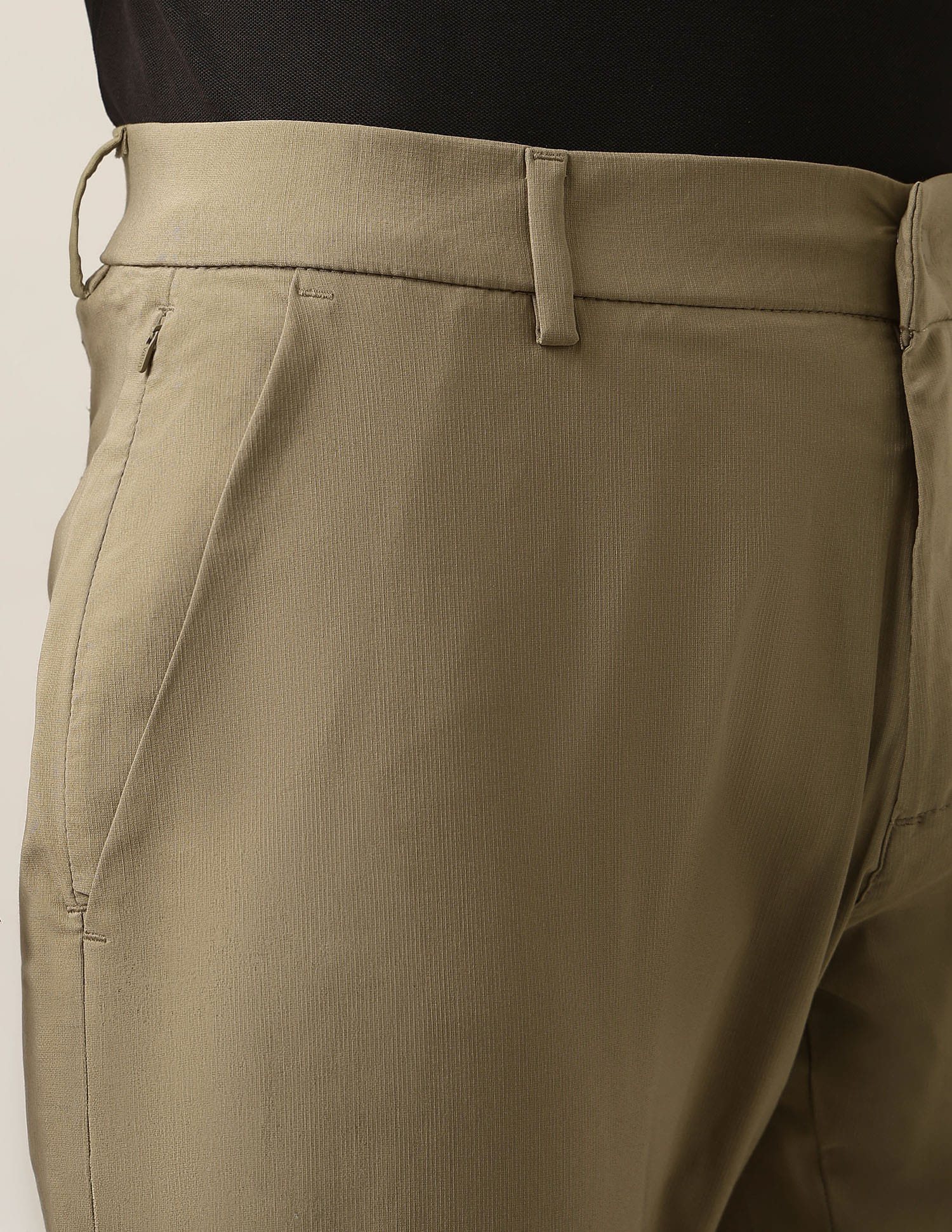 Austin Trim Regular Fit Mid Rise Trousers Brown - U.S. Polo Assn. India | Large