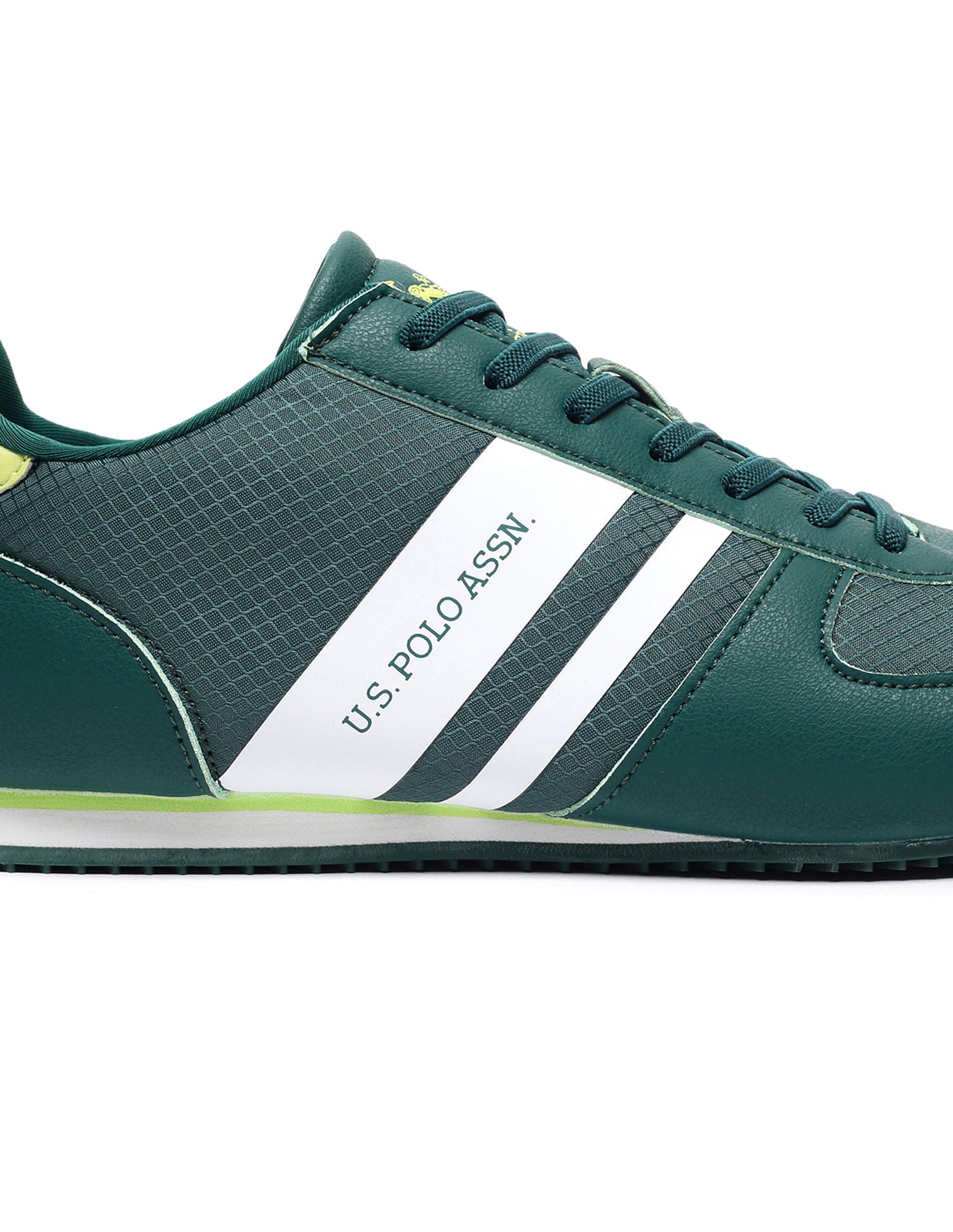Panelled Brand Stripe Nemsy Sneakers Teal - U.S. Polo Assn. India | Large