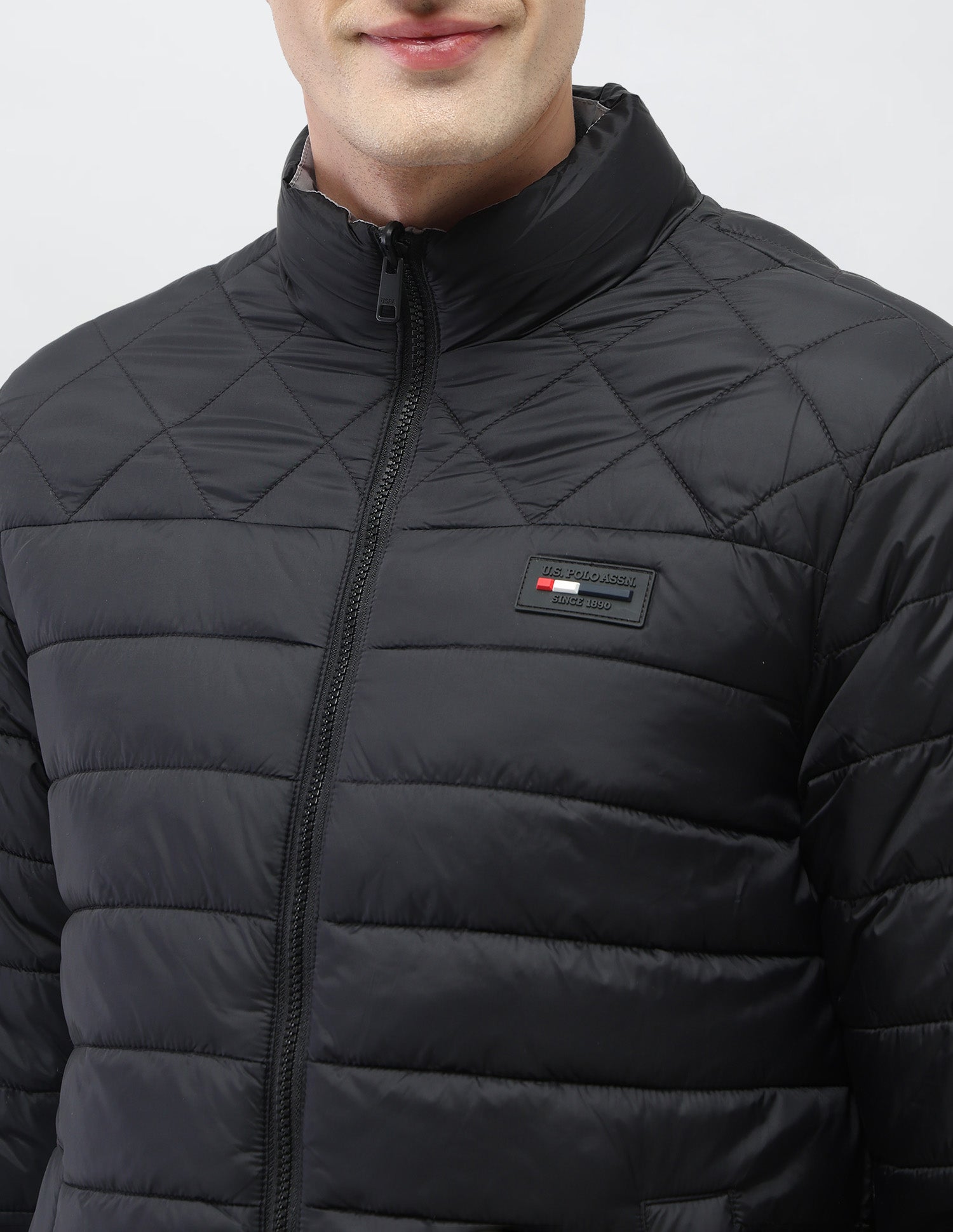 Reversible Puffer Jacket Black - U.S. Polo Assn. India | Large