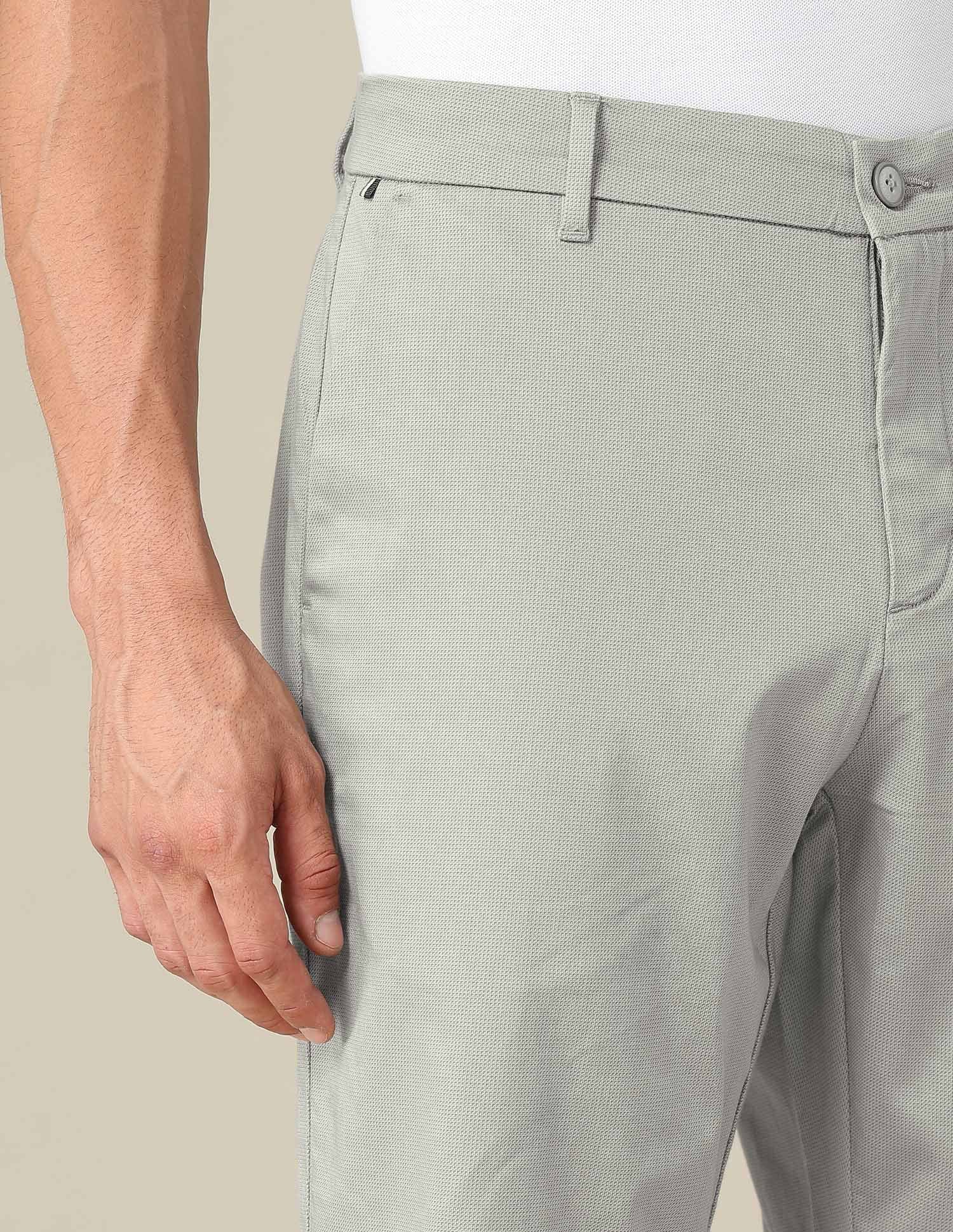 Riley Straight Fit Satin Trousers Stone - U.S. POLO ASSN. | Large