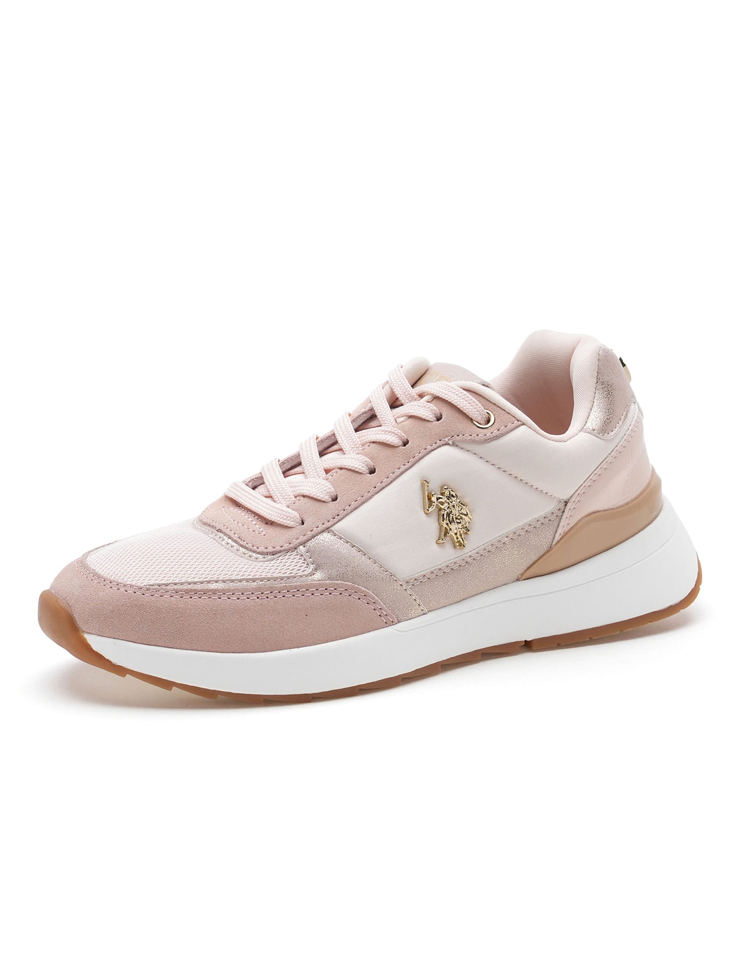 Women Colour Block Carrie Sneakers Pink - U.S. Polo Assn. India | Large