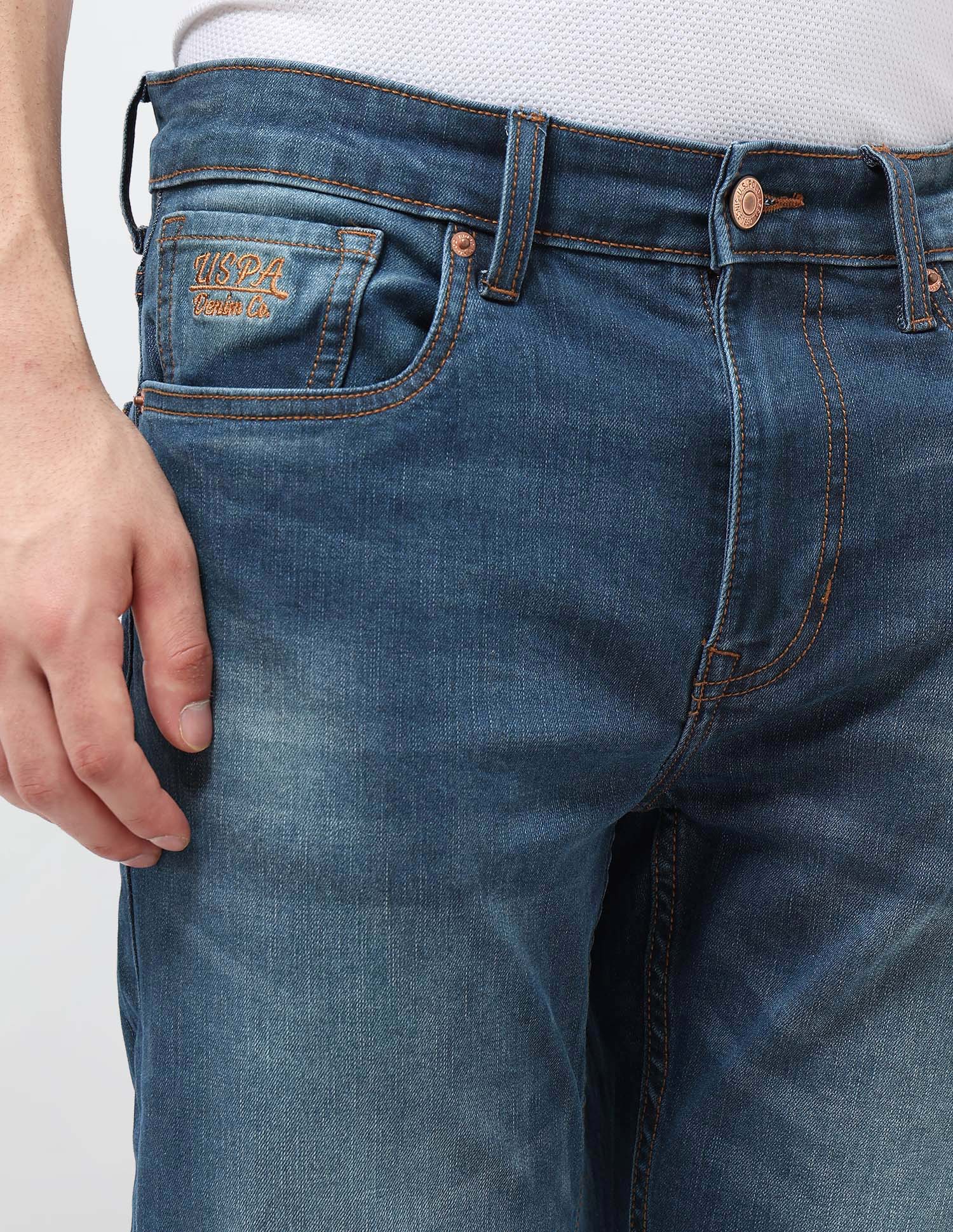 Harold Slim Straight Fit Blue Jeans Indigo - U.S. Polo Assn. India | Large