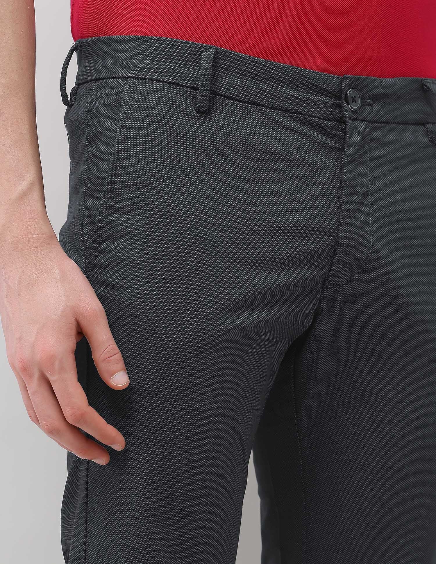 Satin Denver Slim Fit Trousers Charcoal - U.S. Polo Assn. India | Large