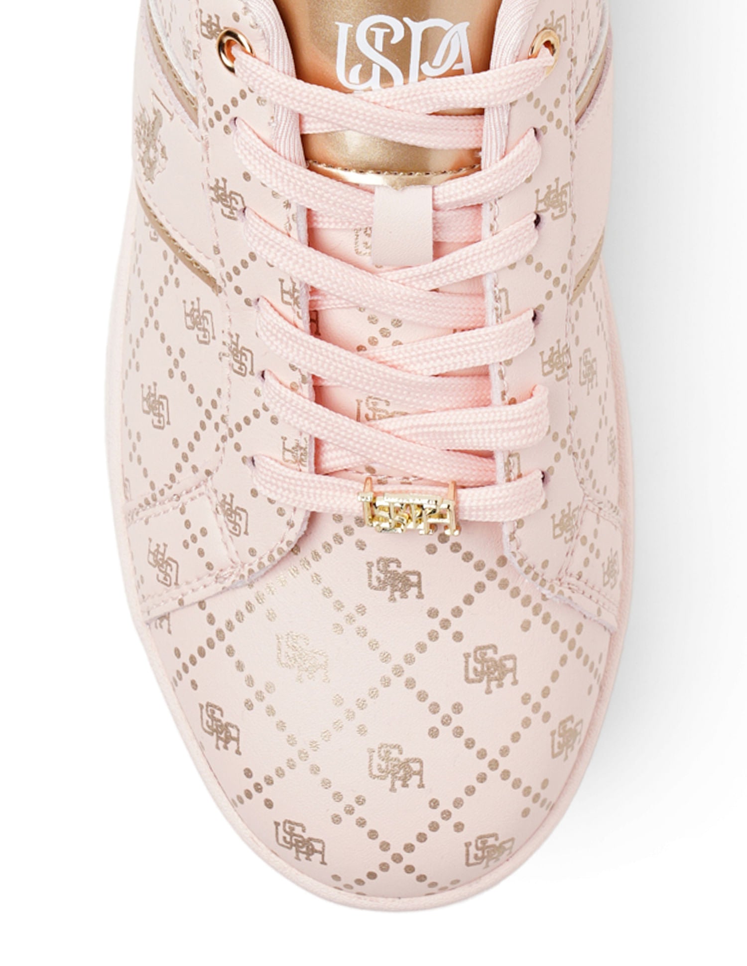 Women Monogram Harriet Sneakers Light Pink - U.S. POLO ASSN. | Large