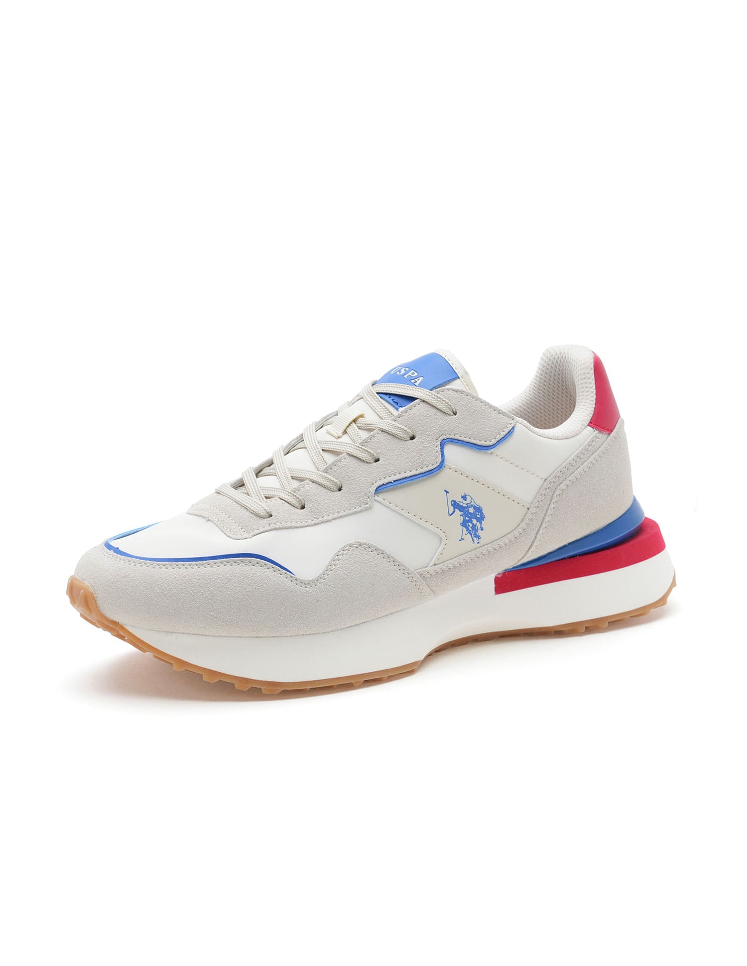 Men Wren Off White Retro Joggers Sneakers Off White - U.S. Polo Assn. India | Large