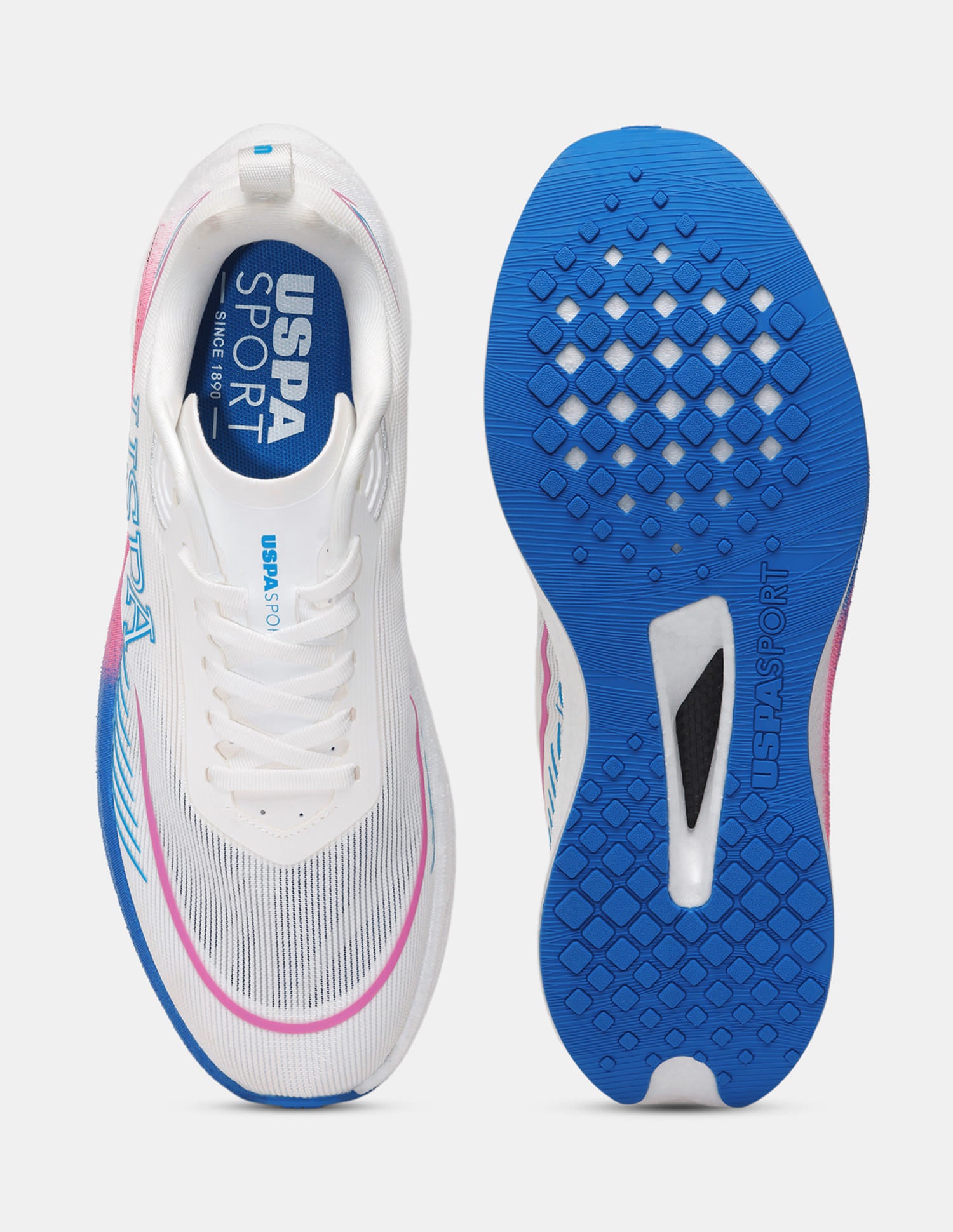 Men Otto USPA Sport Runpro Running Shoes White - U.S. Polo Assn. India | Large