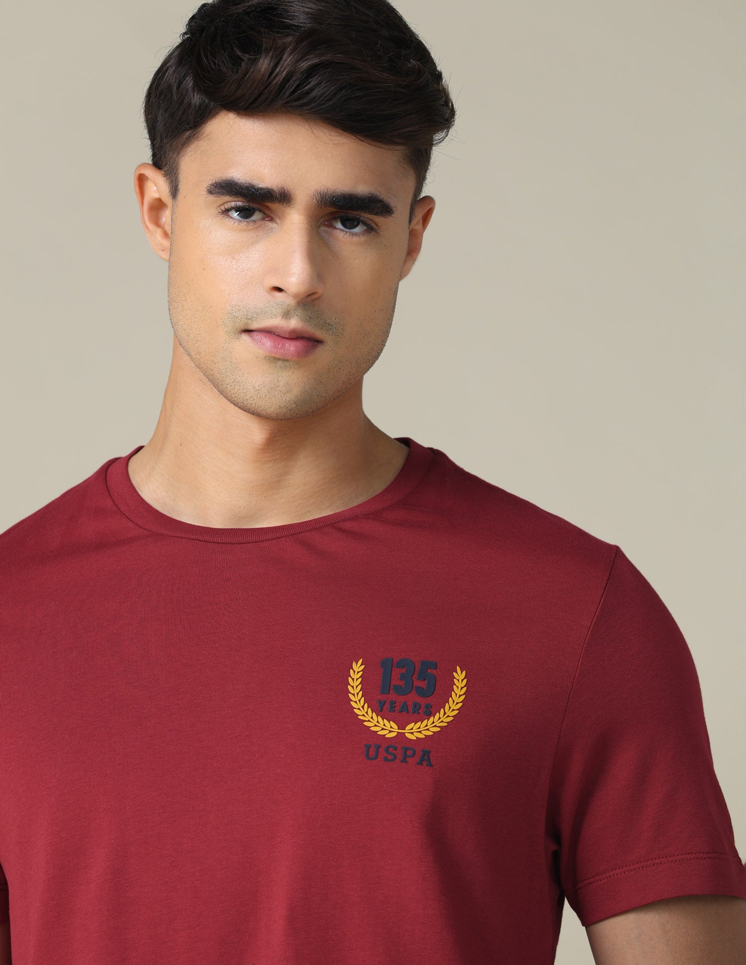 Regular Fit Solid T-shirt Red - U.S. POLO ASSN. | Large