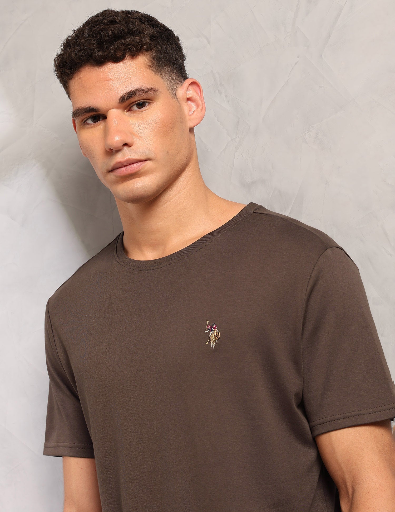 Supima Cotton Skin Safe Pe002 Lounge T-Shirt - Pack Of 1 Chestnut - U.S. POLO ASSN. | Large