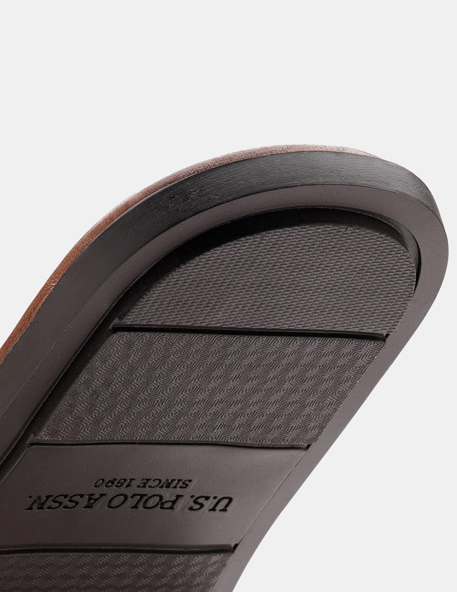 Men Diaz Broad Strap Slippers Tan - U.S. Polo Assn. India | Large