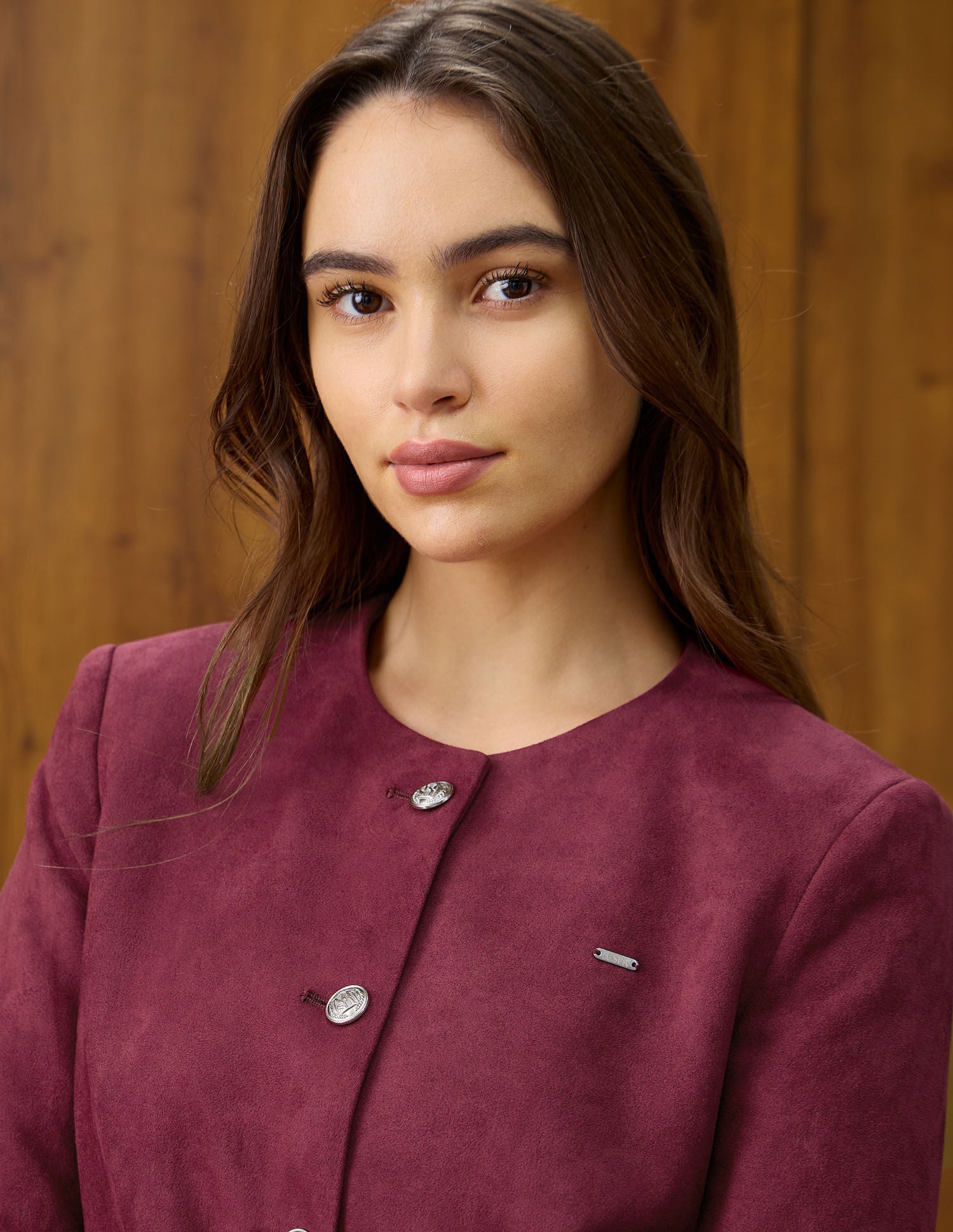 Solid Regular Fit Round Neck Jacket Purple - U.S. POLO ASSN. | Large